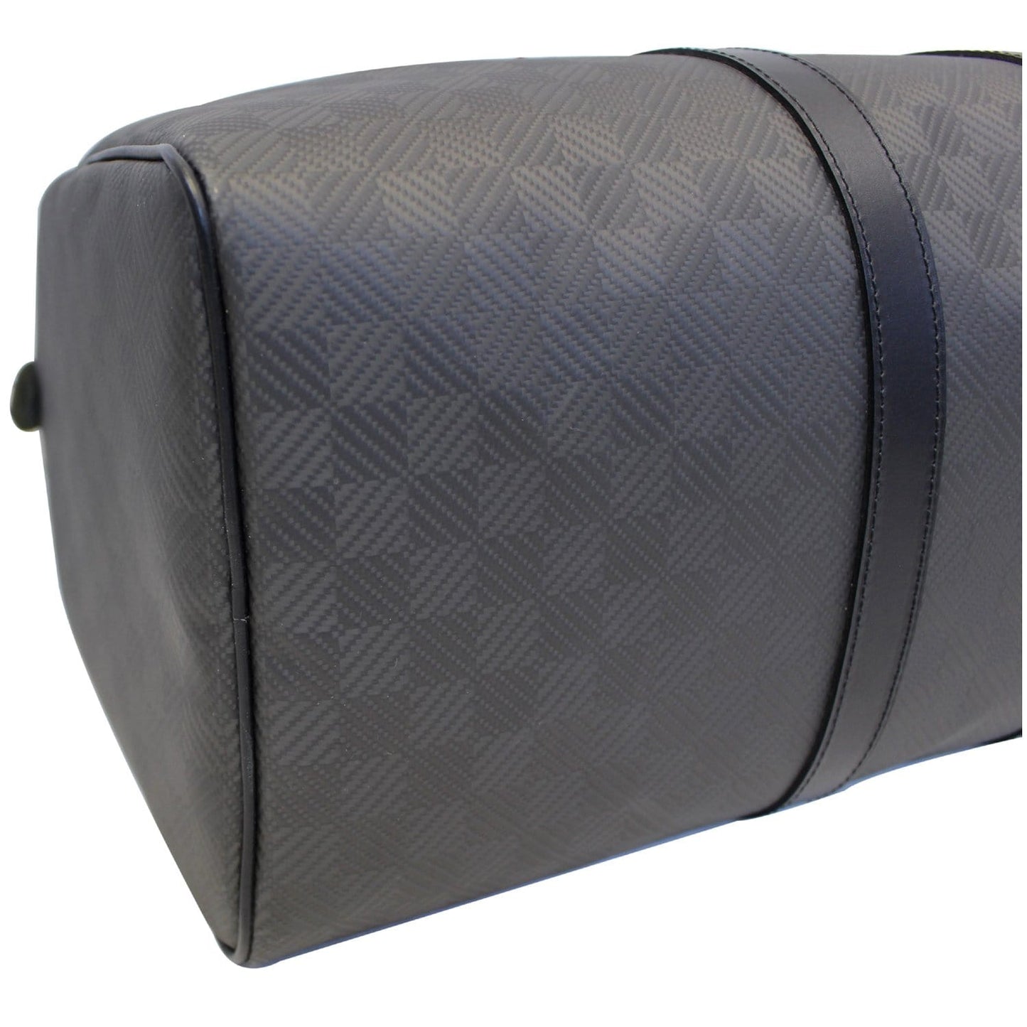 LOUIS VUITTON Keepall 45 Carbon Fiber Carbone Travel Bag Black