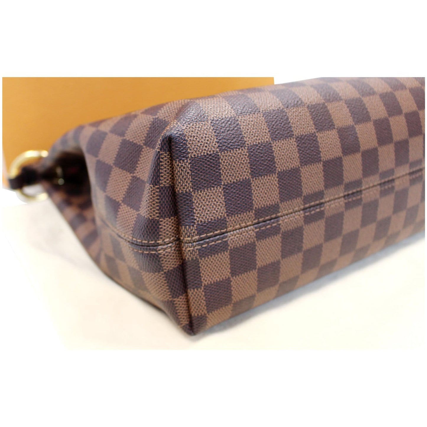 LOUIS VUITTON Graceful PM Damier Ebene Shoulder Bag Brown