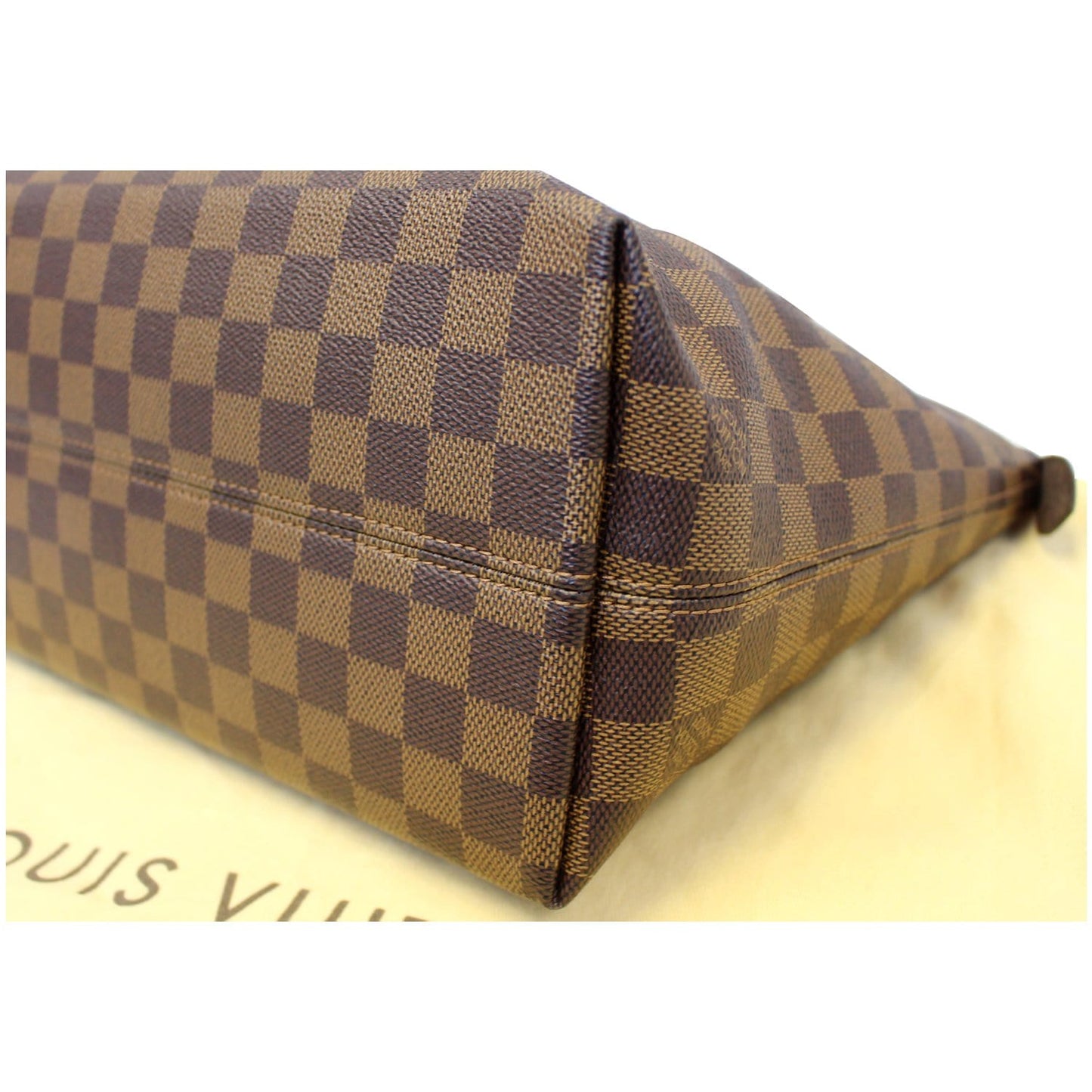 LOUIS VUITTON Iena PM Damier Ebene Shoulder Bag Brown