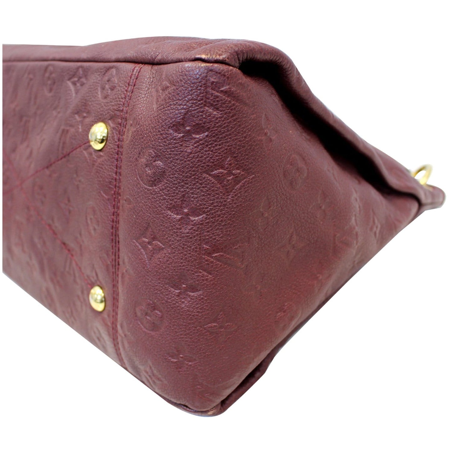 LOUIS VUITTON Artsy MM Monogram Empreinte Shoulder Bag Red