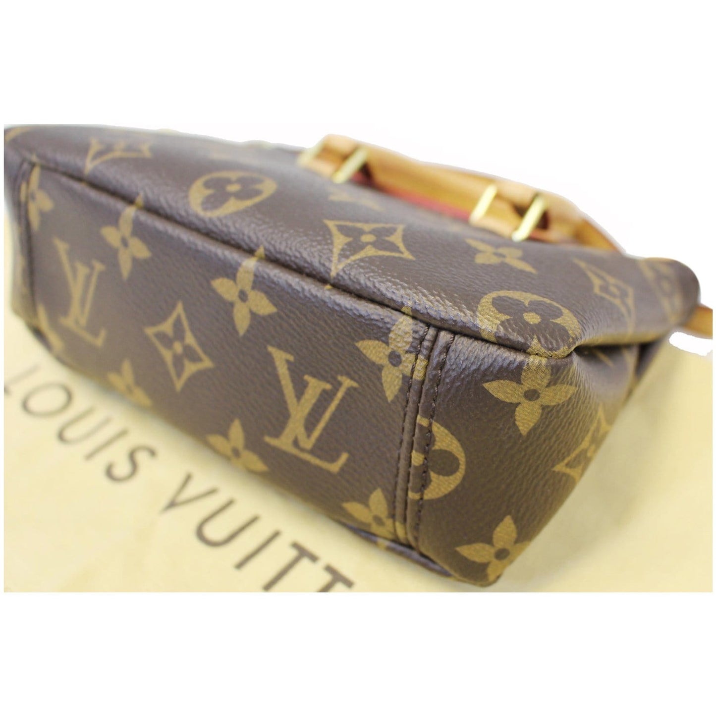 LOUIS VUITTON Nano Pallas Monogram Canvas Shoulder Crossbody Bag Brown - 20% OFF