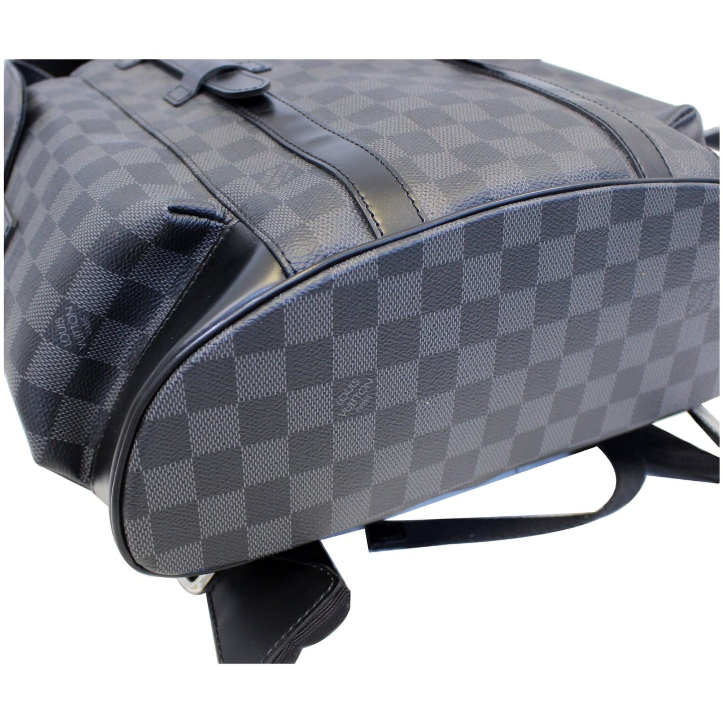 LOUIS VUITTON Christopher PM Damier Graphite Backpack Bag Black