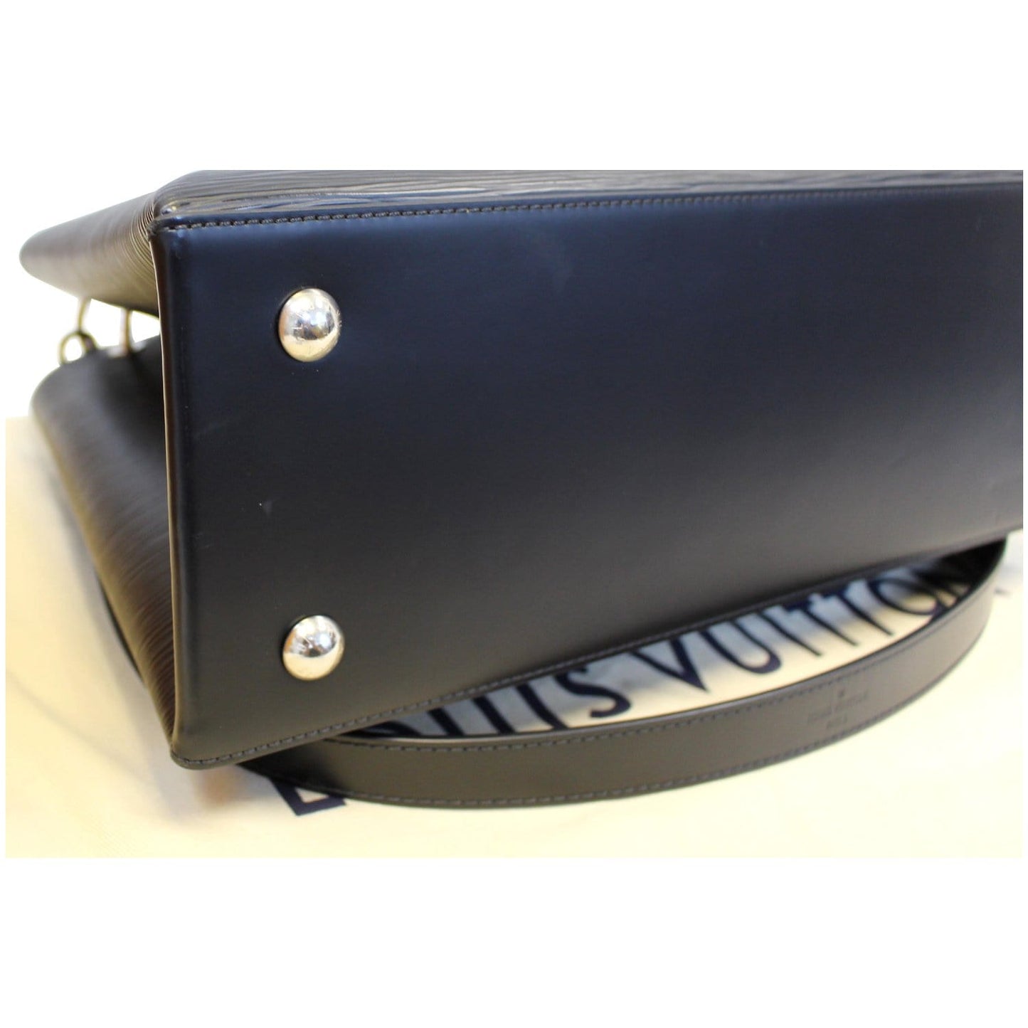 LOUIS VUITTON Kleber PM Epi Leather Shoulder Bag Black