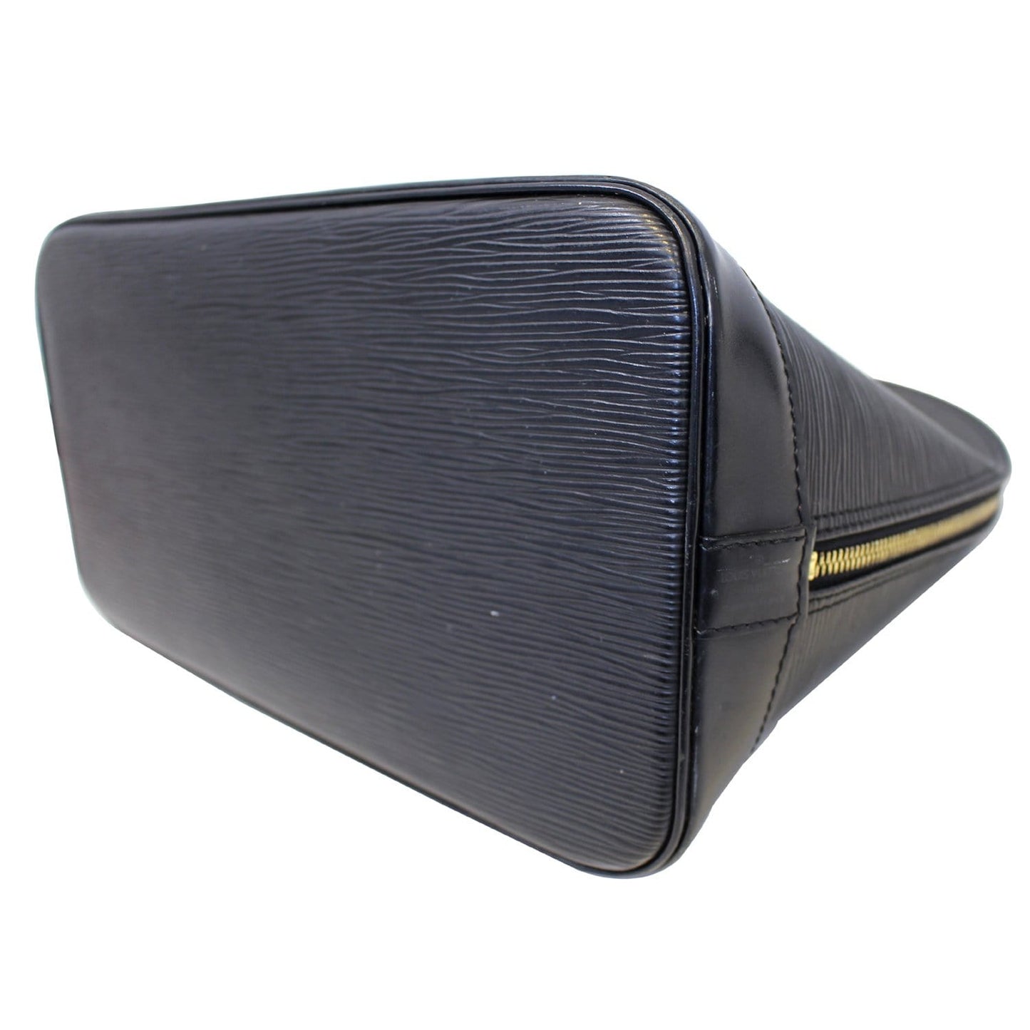 LOUIS VUITTON Alma PM Epi Leather Satchel Bag Black