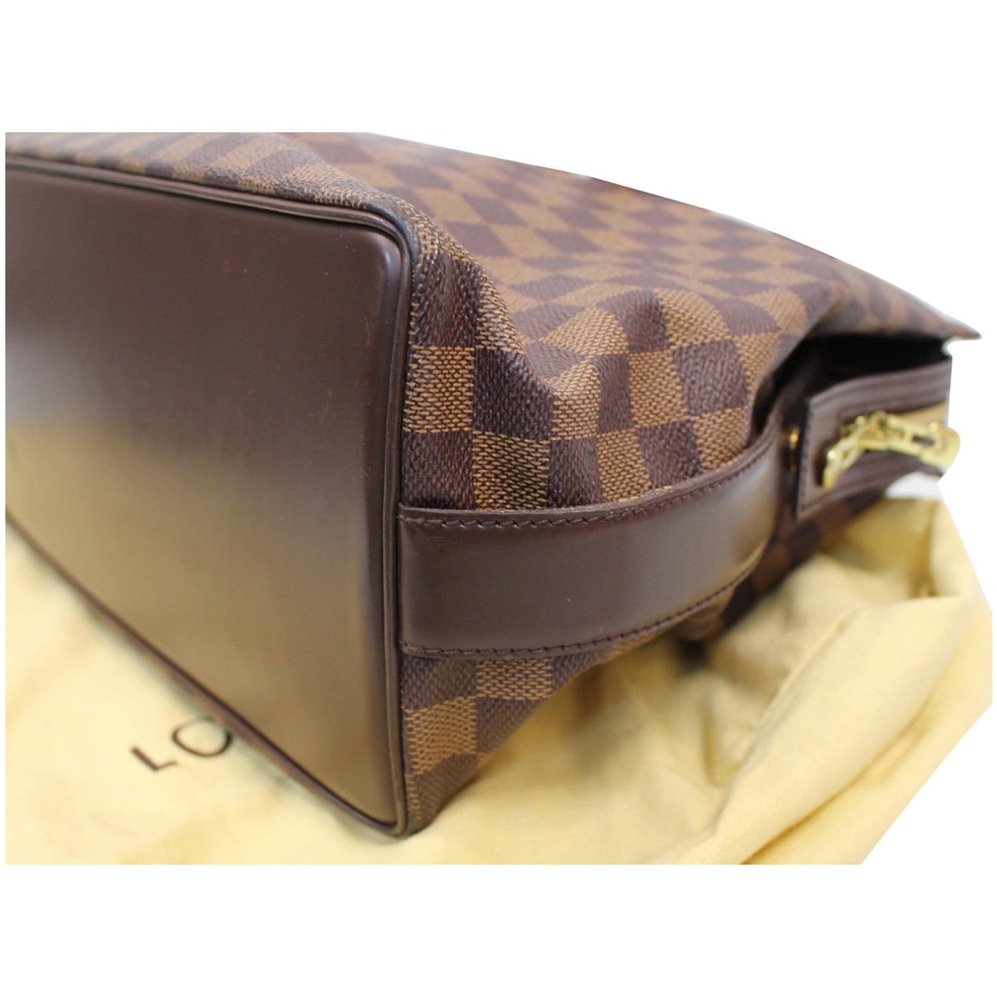 LOUIS VUITTON Chelsea Damier Ebene Shoulder Bag Brown