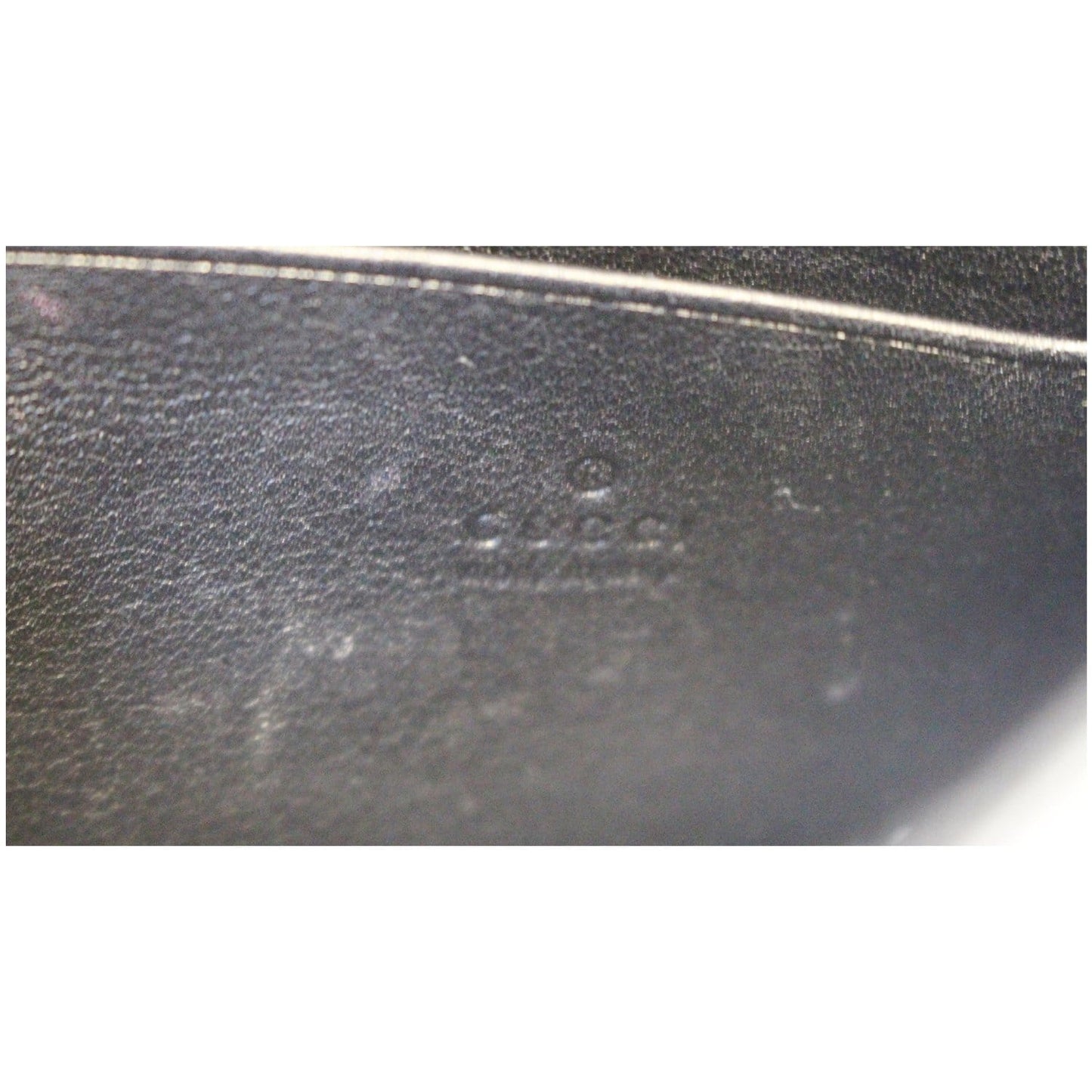 GUCCI Micro GG Patent Leather Clutch Crossbody Bag 354086
