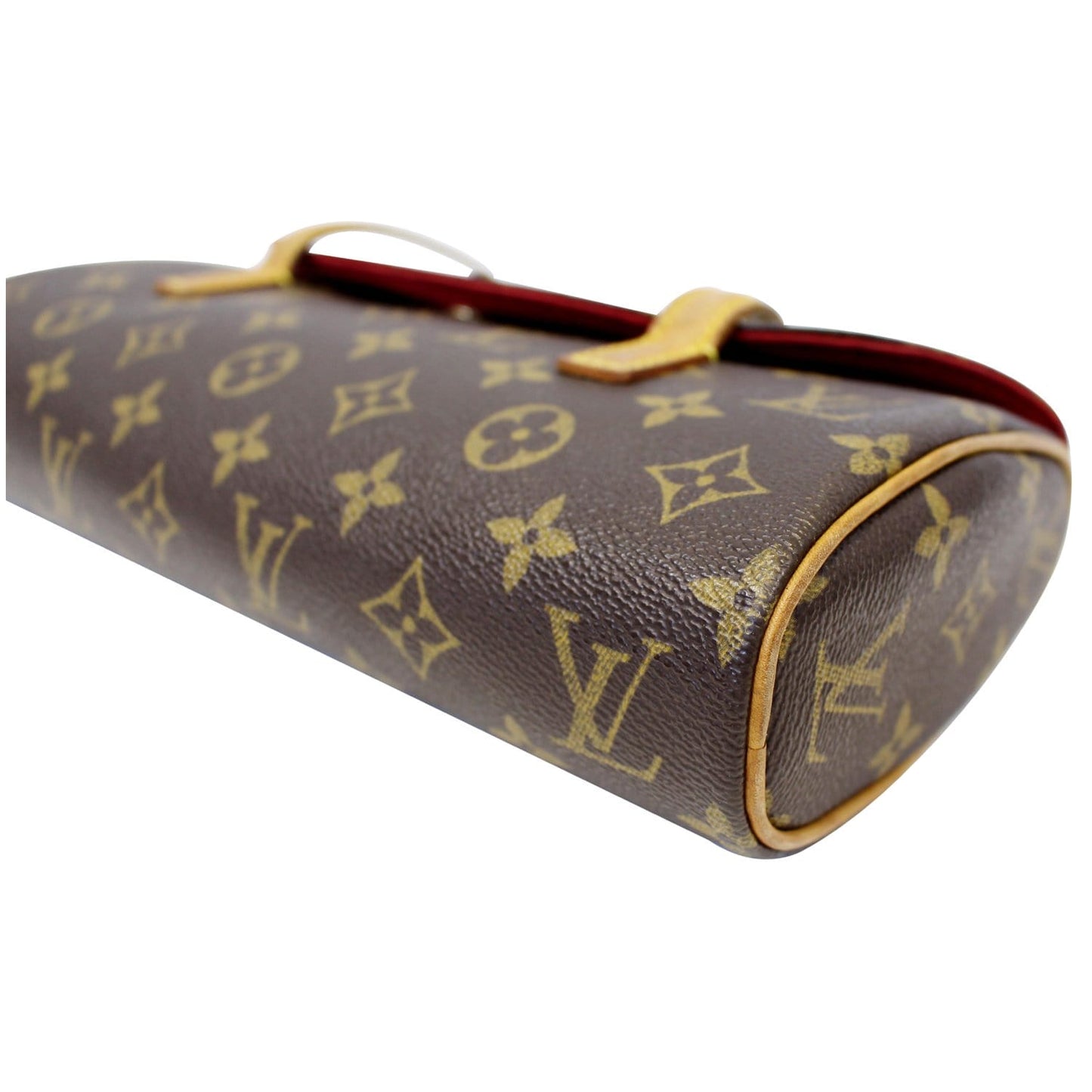 LOUIS VUITTON  Sonatine Monogram Canvas Satchel Bag Brown