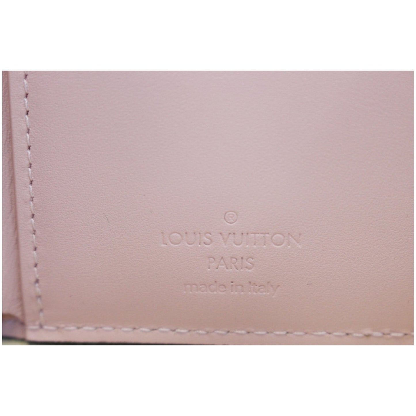 LOUIS VUITTON Cherrywood Compact Wallet Rose Ballerine