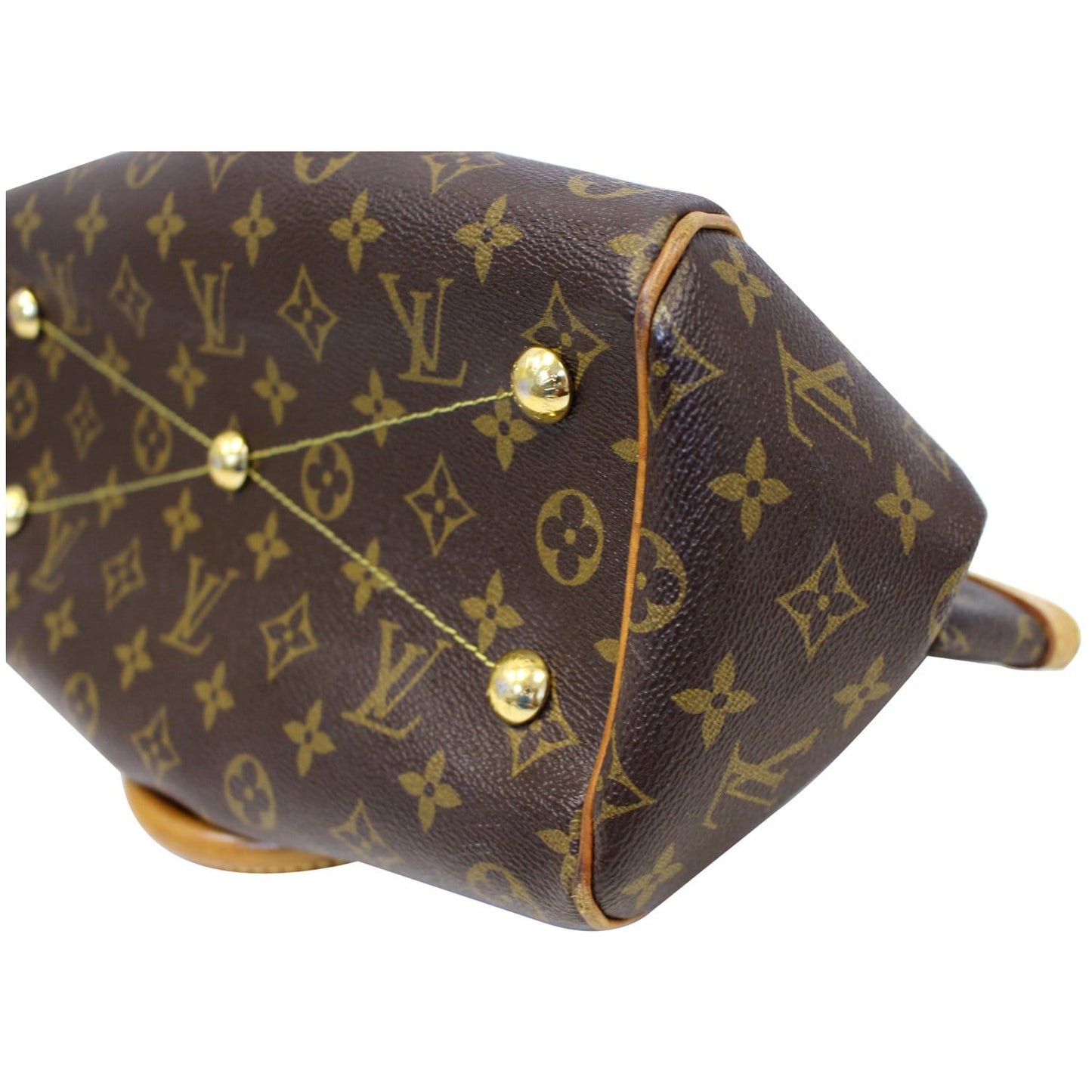 LOUIS VUITTON Tivoli PM Monogram Canvas Satchel Bag Brown - 20% OFF