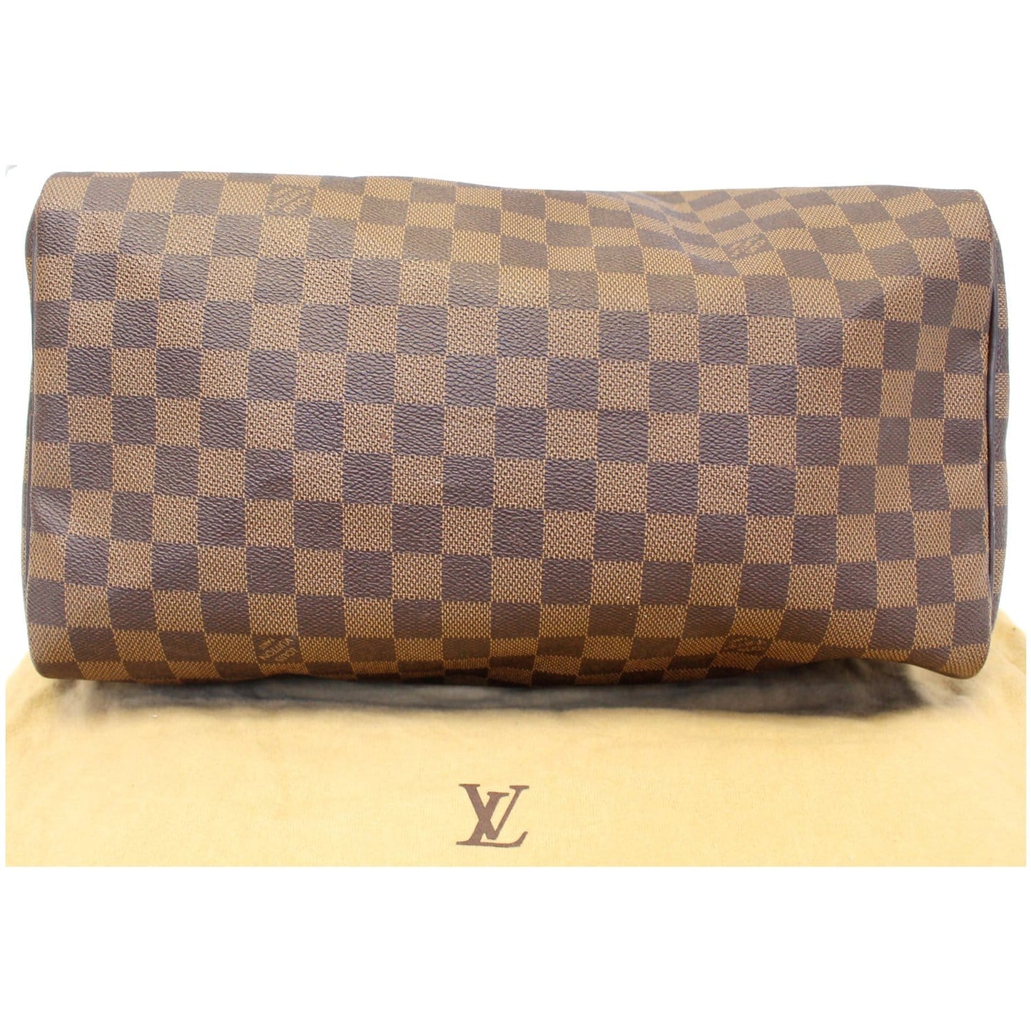 LOUIS VUITTON Speedy 30 Damier Ebene Satchel Bag Brown