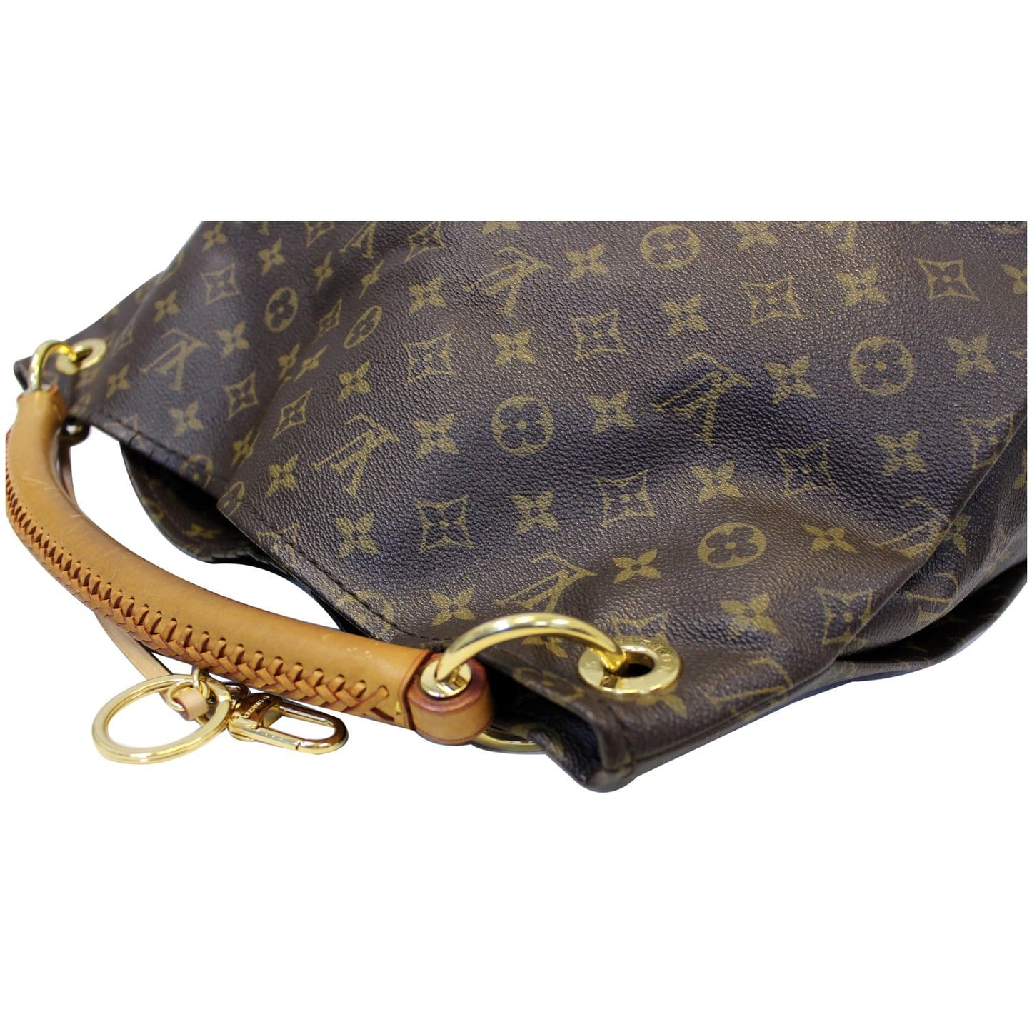 LOUIS VUITTON Artsy GM Monogram Canvas Hobo Shoulder Bag Brown