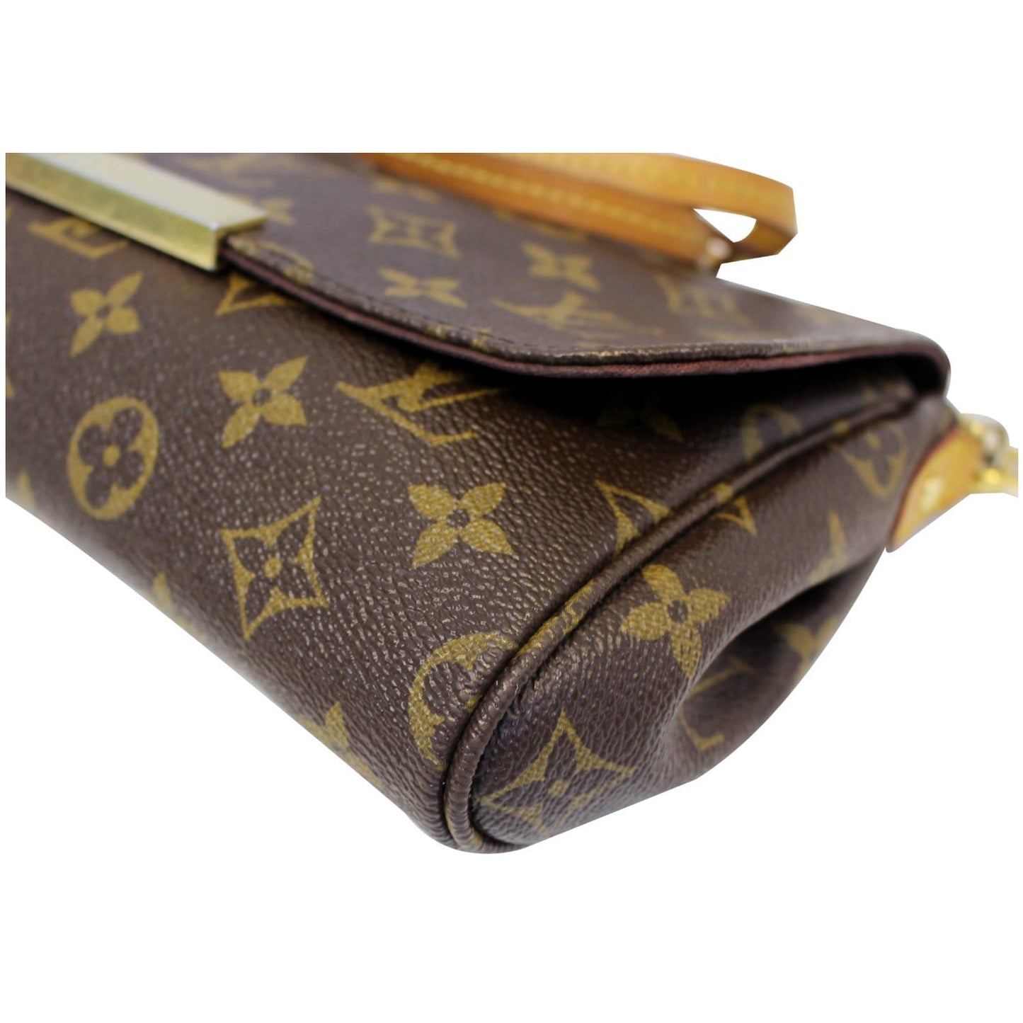 LOUIS VUITTON Favorite MM Monogram Canvas Crossbody Bag Brown