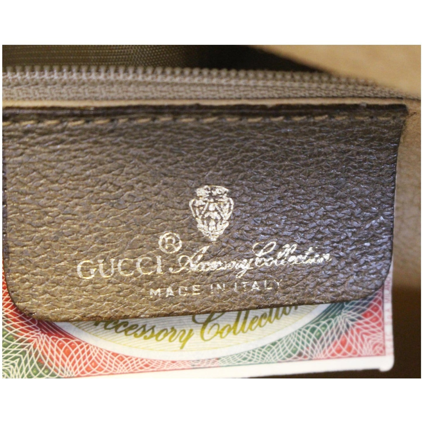 GUCCI Boston Doctor GG Canvas Satchel Handbag Taupe