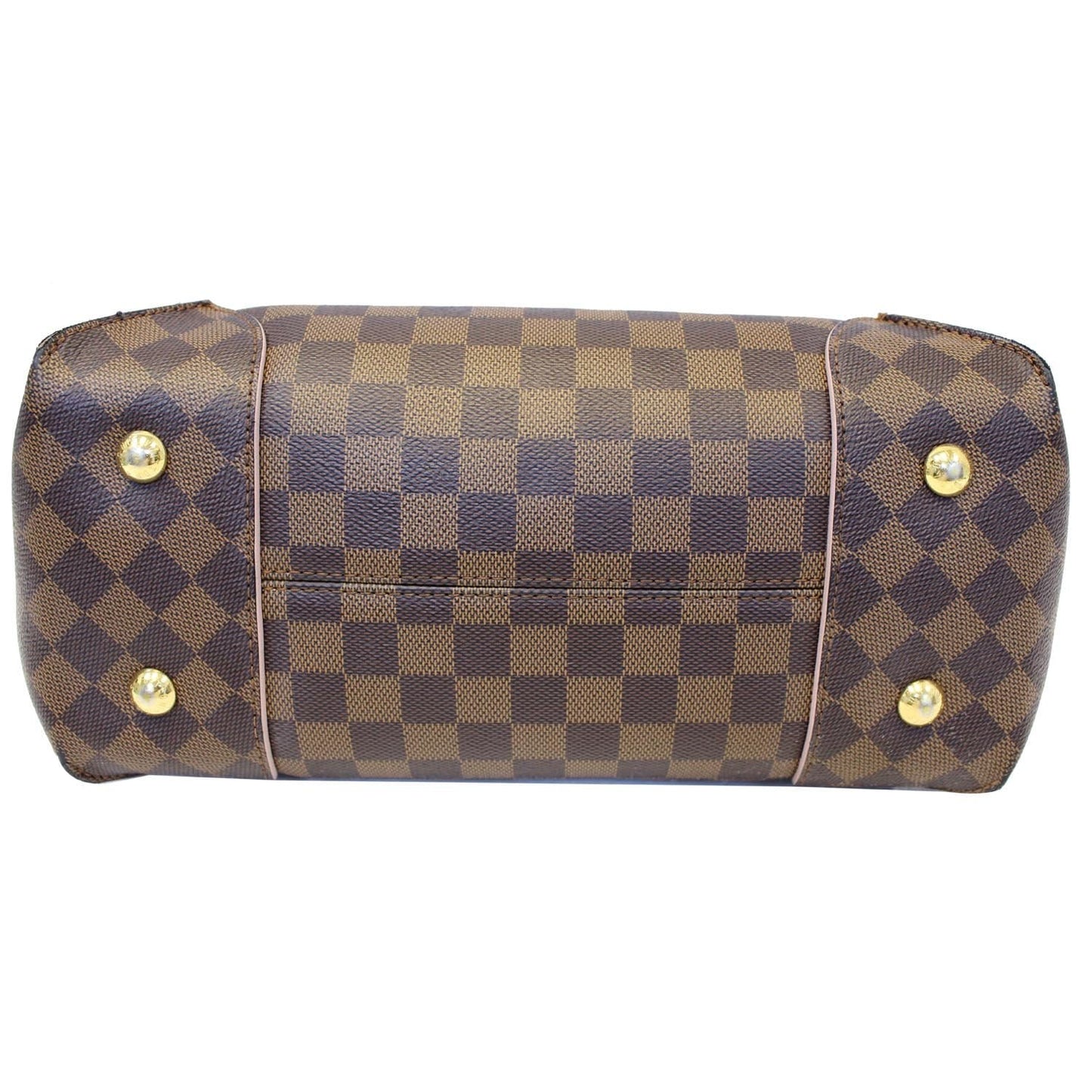 LOUIS VUITTON Caissa Damier Ebene Hobo Bag Rose Ballerine