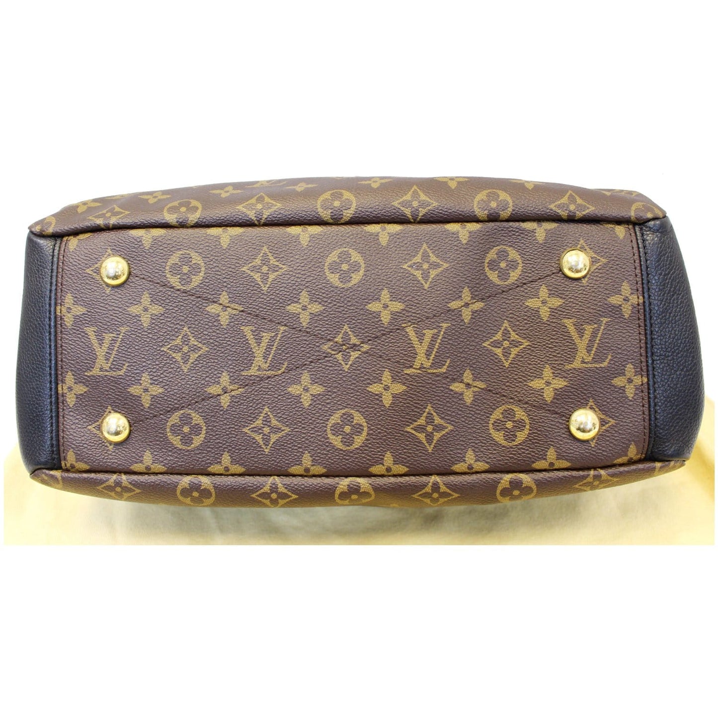 LOUIS VUITTON Pallas Monogram Canvas Shoulder Bag Noir