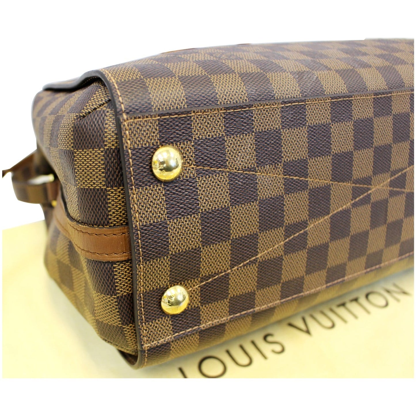 LOUIS VUITTON Greenwich Damier Ebene Shoulder Handbag