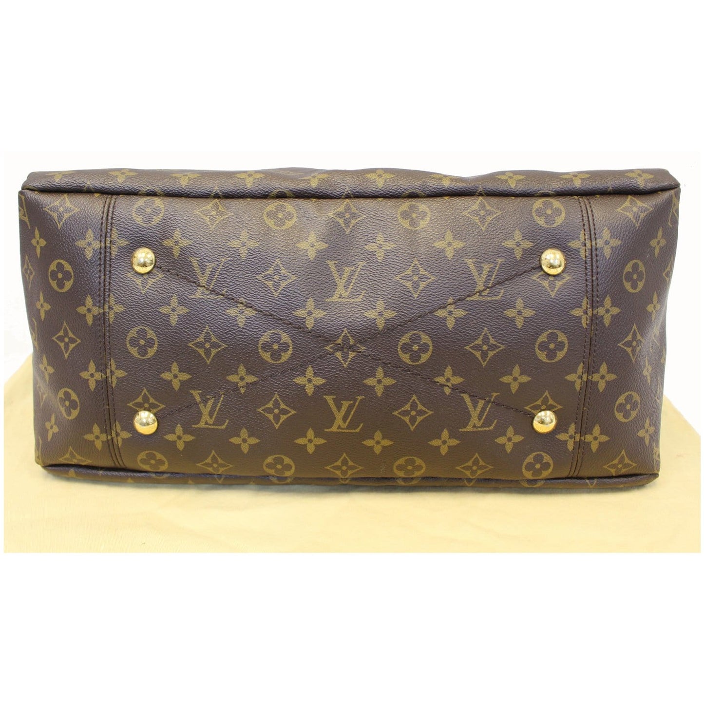 LOUIS VUITTON Artsy MM Monogram Canvas Shoulder Bag Brown