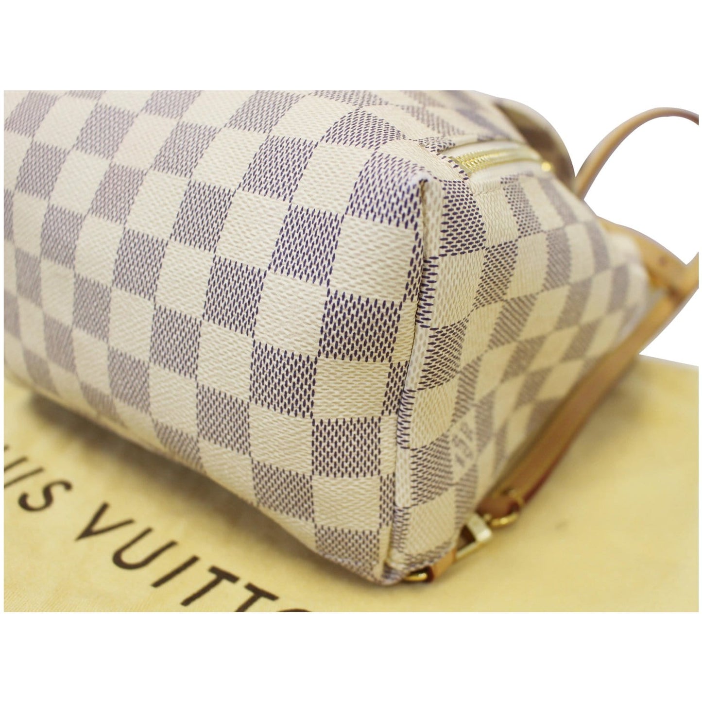 LOUIS VUITTON Sperone BB Damier Azur Backpack Bag White
