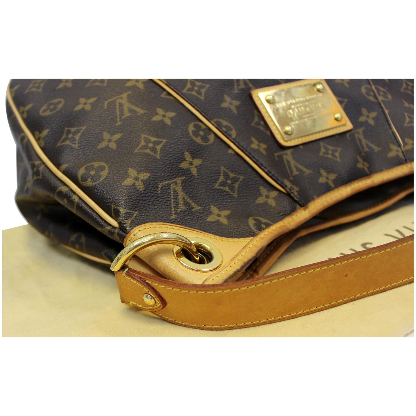 LOUIS VUITTON Galliera PM Monogram Canvas Shoulder Bag Brown