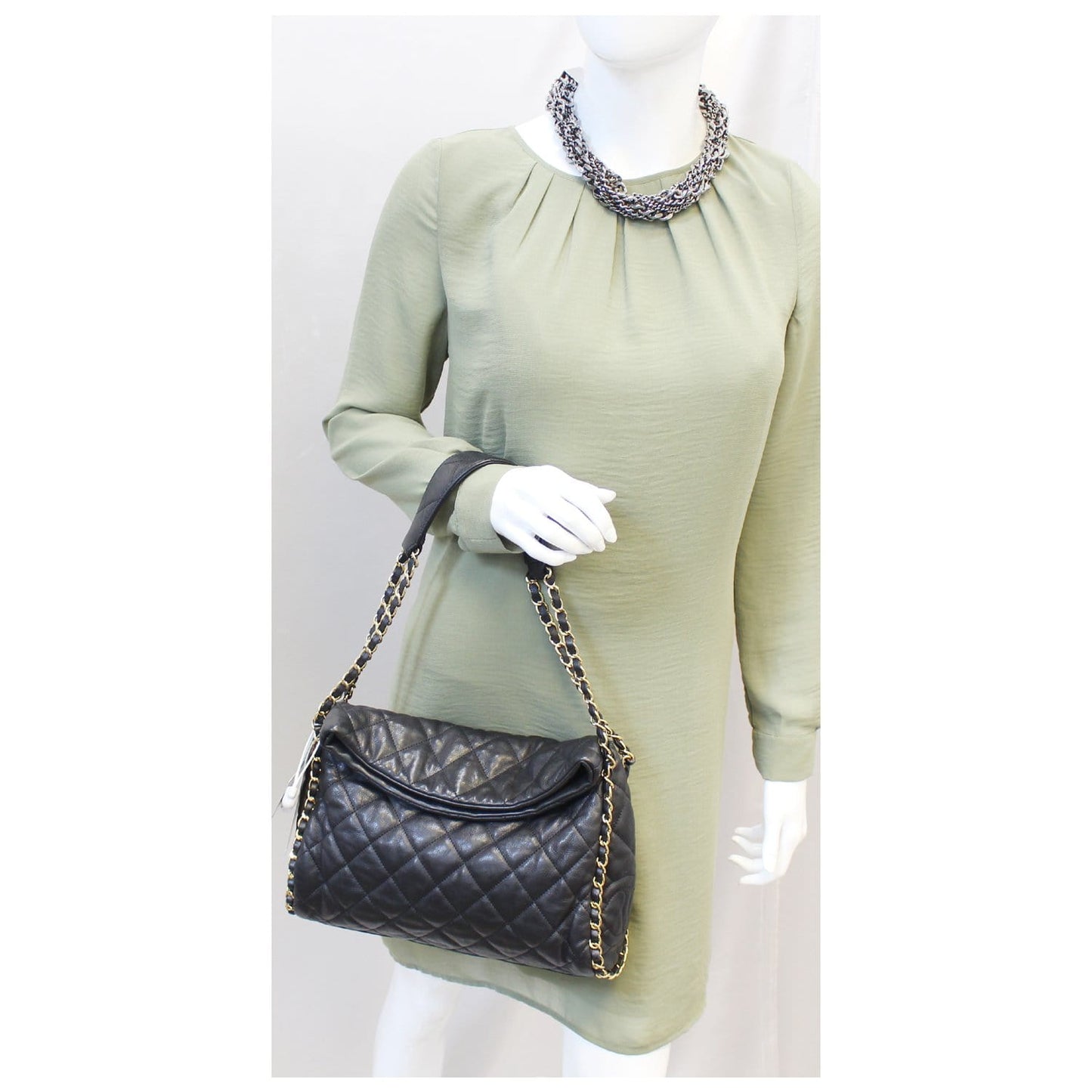 CHANEL Hobo Quilted Ultimate Soft Chain Around Tote Bag