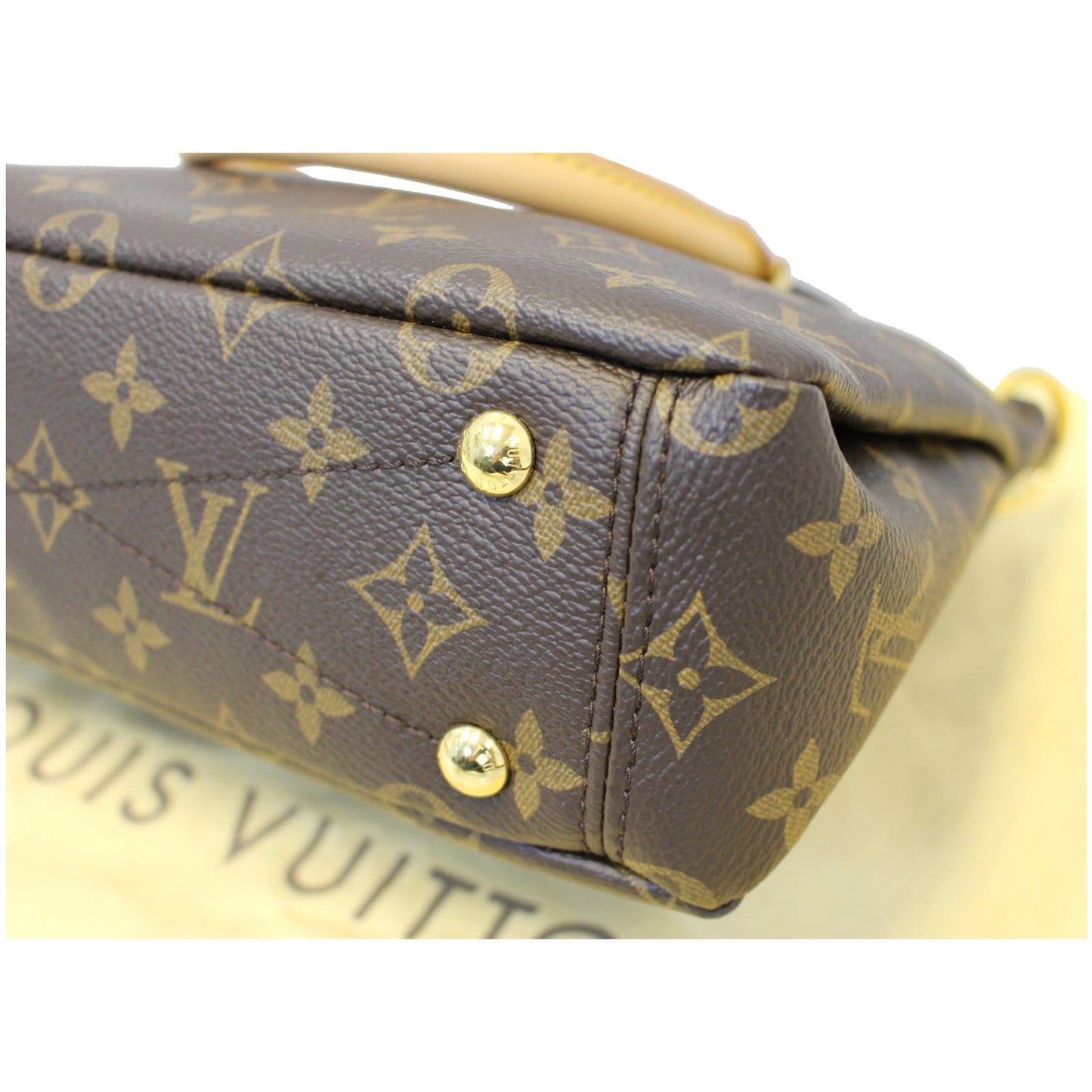 LOUIS VUITTON Nano Pallas Monogram Canvas Shoulder Crossbody Bag