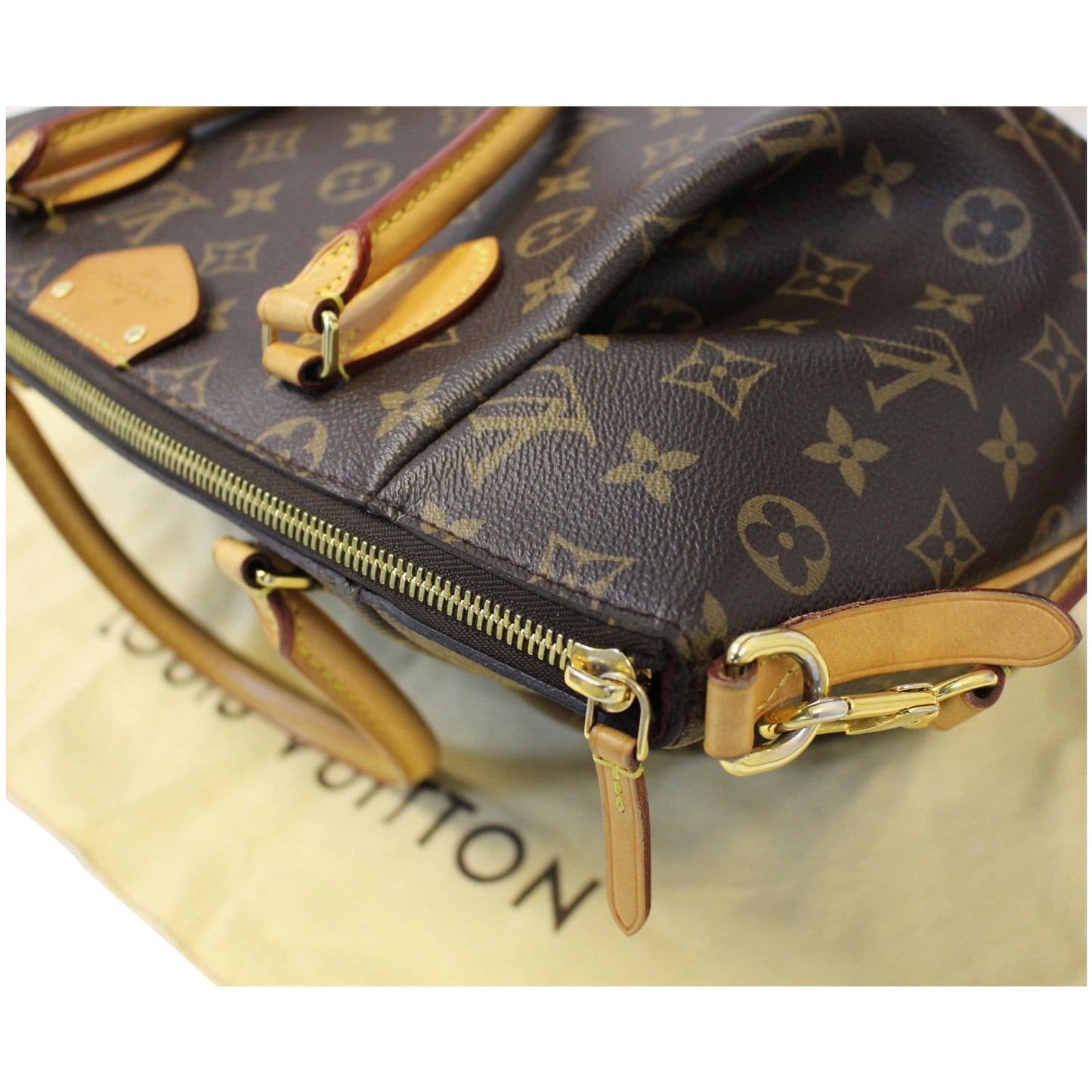 LOUIS VUITTON Turenne MM Monogram Canvas 2 Way Shoulder Bag Brown