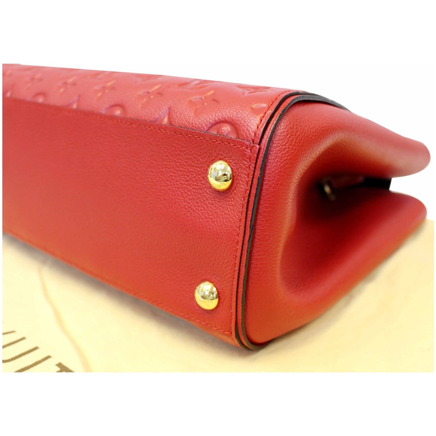 LOUIS VUITTON Trocadero Monogram Empreinte Leather Shoulder Bag Cerise