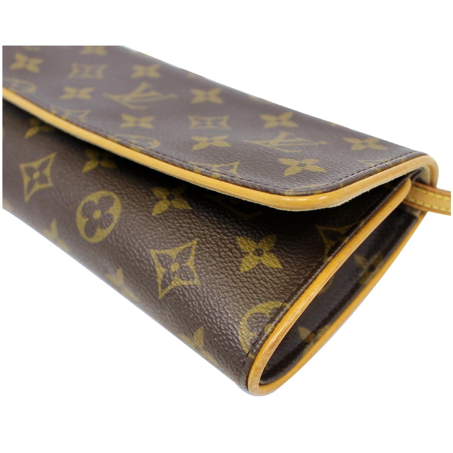 LOUIS VUITTON Pochette Twin GM Monogram Canvas Shoulder Bag Brown