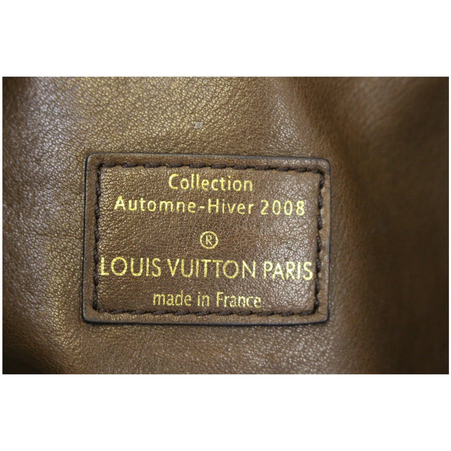 LOUIS VUITTON Paris Souple Whisper GM Monogram Satchel Bag Brown