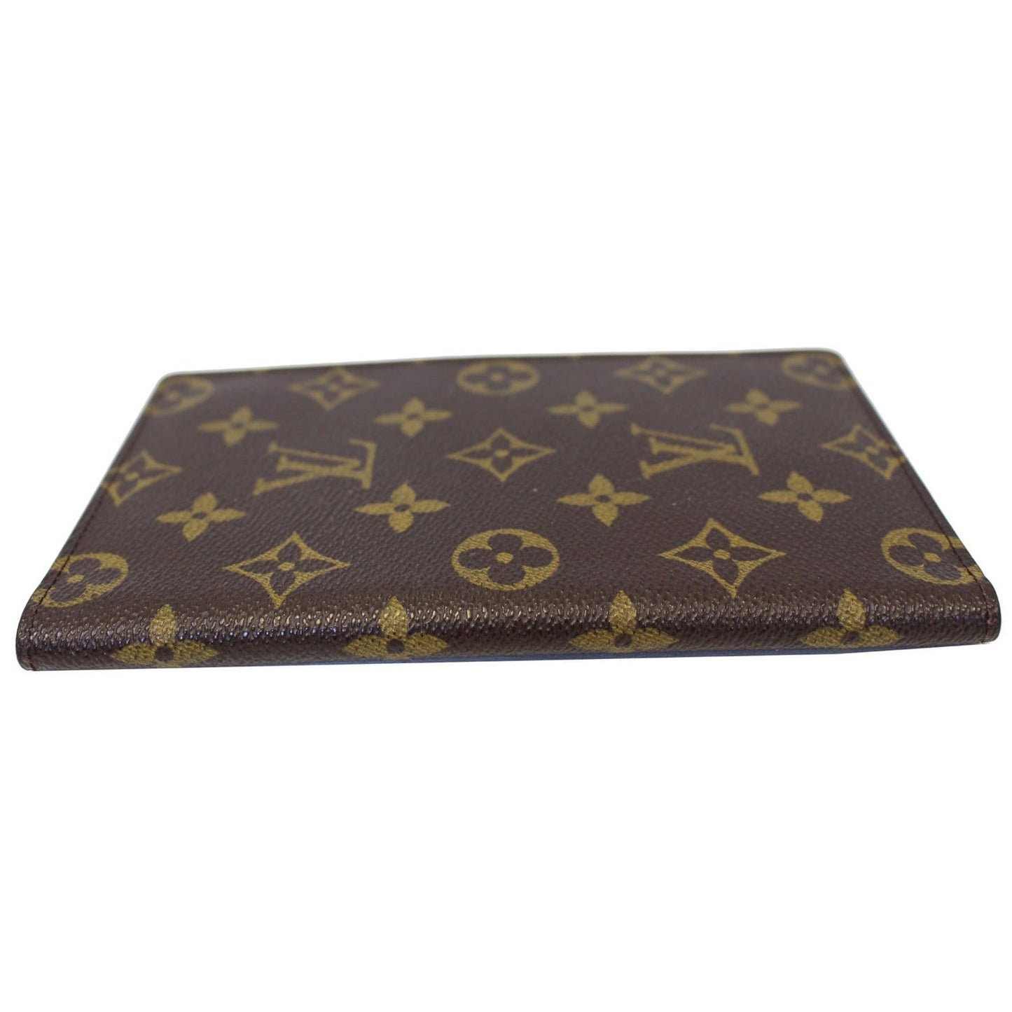 LOUIS VUITTON Monogram Canvas Passport Cover Card Case Brown