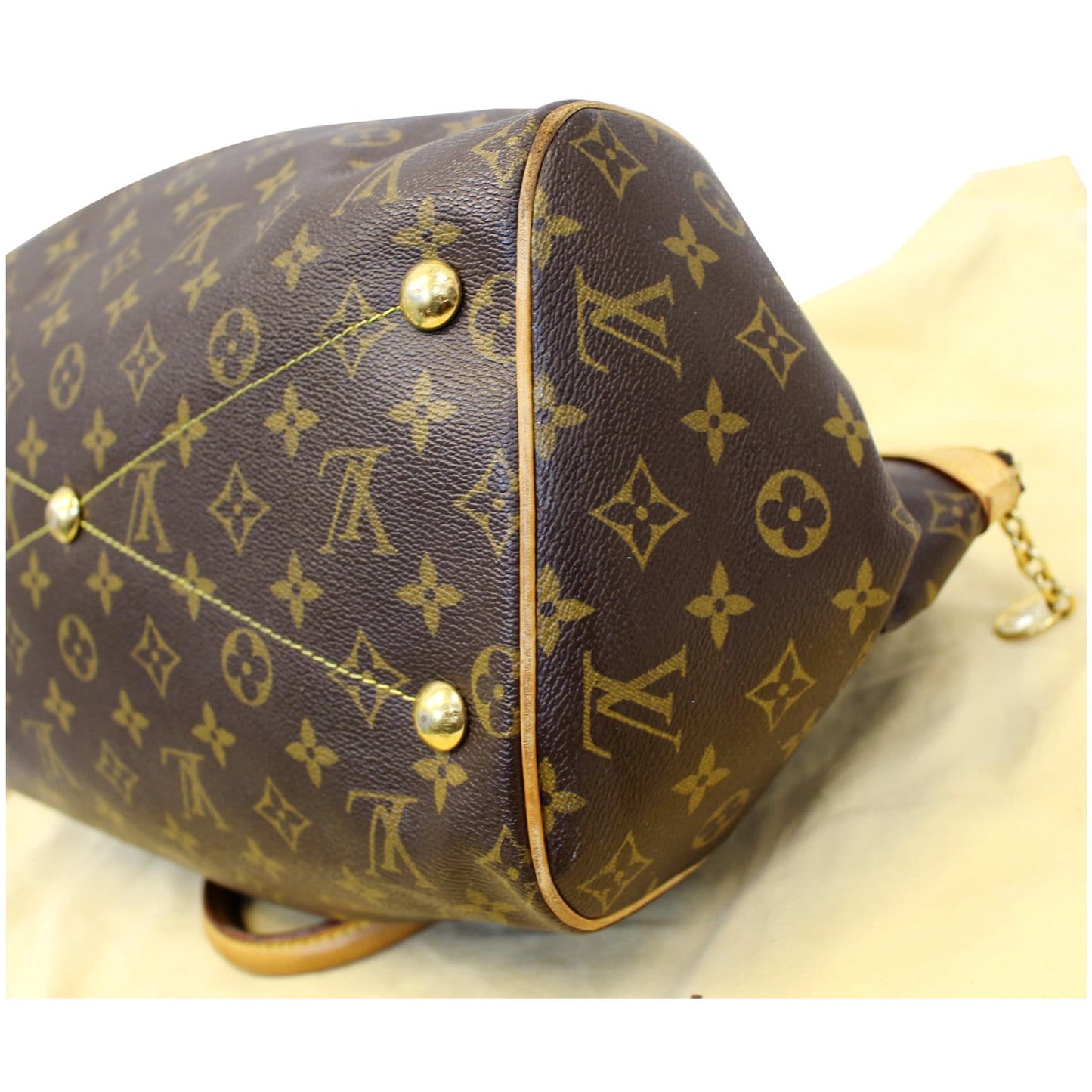 Louis Vuitton Tivoli GM Monogram Canvas Shoulder Bag Brown