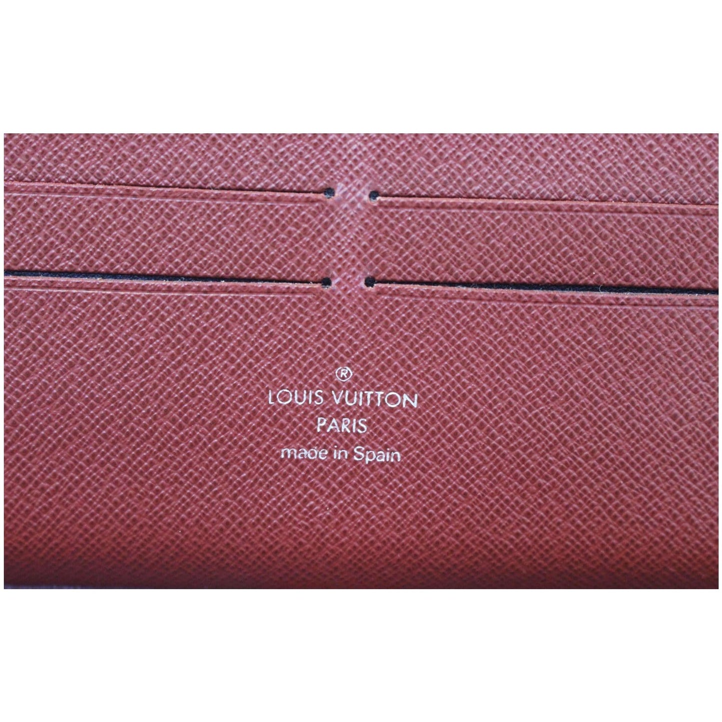 LOUIS VUITTON Zippy Organizer Epi Leather Wallet Red