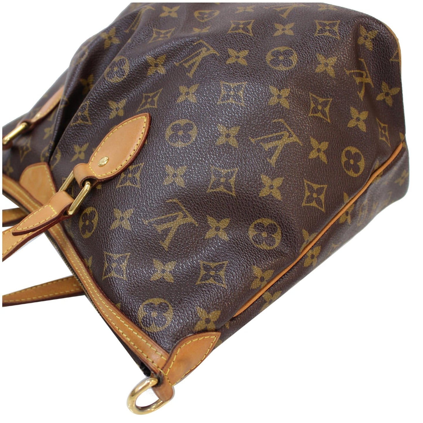 LOUIS VUITTON Palermo PM Monogram Canvas Shoulder Bag Brown