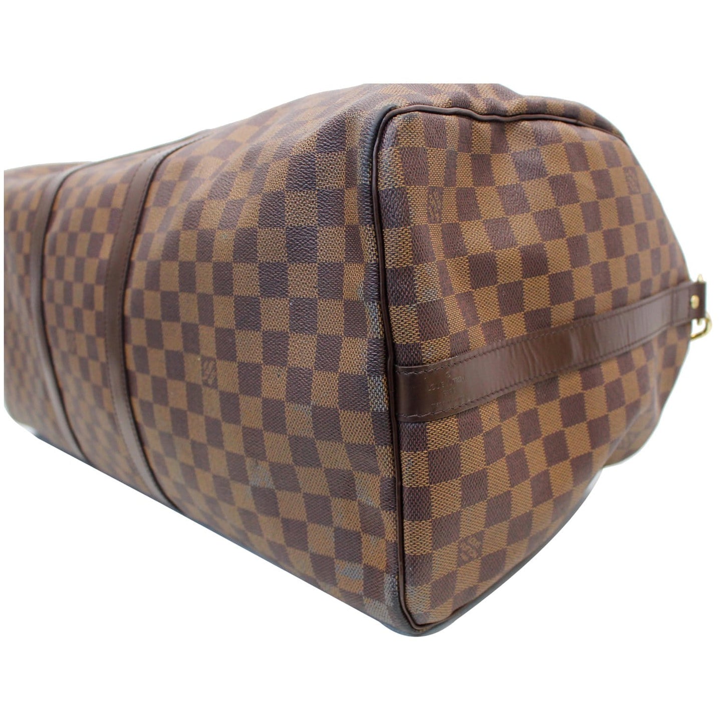 LOUIS VUITTON Keepall Bandouliere 55 Damier Ebene Travel Bag Brown - 20% OFF
