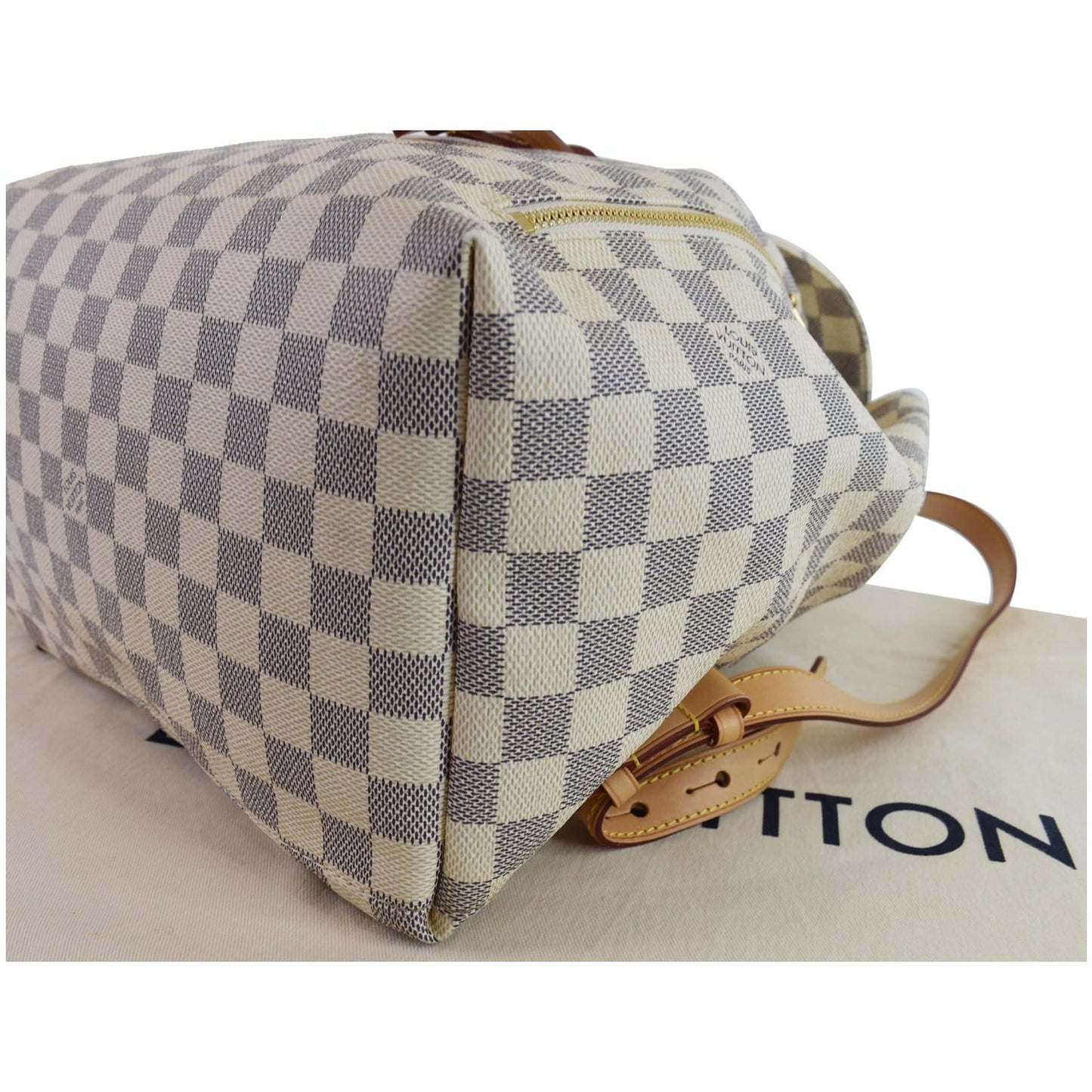 LOUIS VUITTON Sperone Damier Azur Backpack Bag White