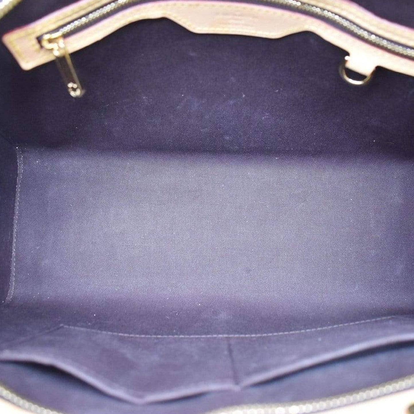 LOUIS VUITTON Brea MM Monogram Vernis Satchel Bag Amarante