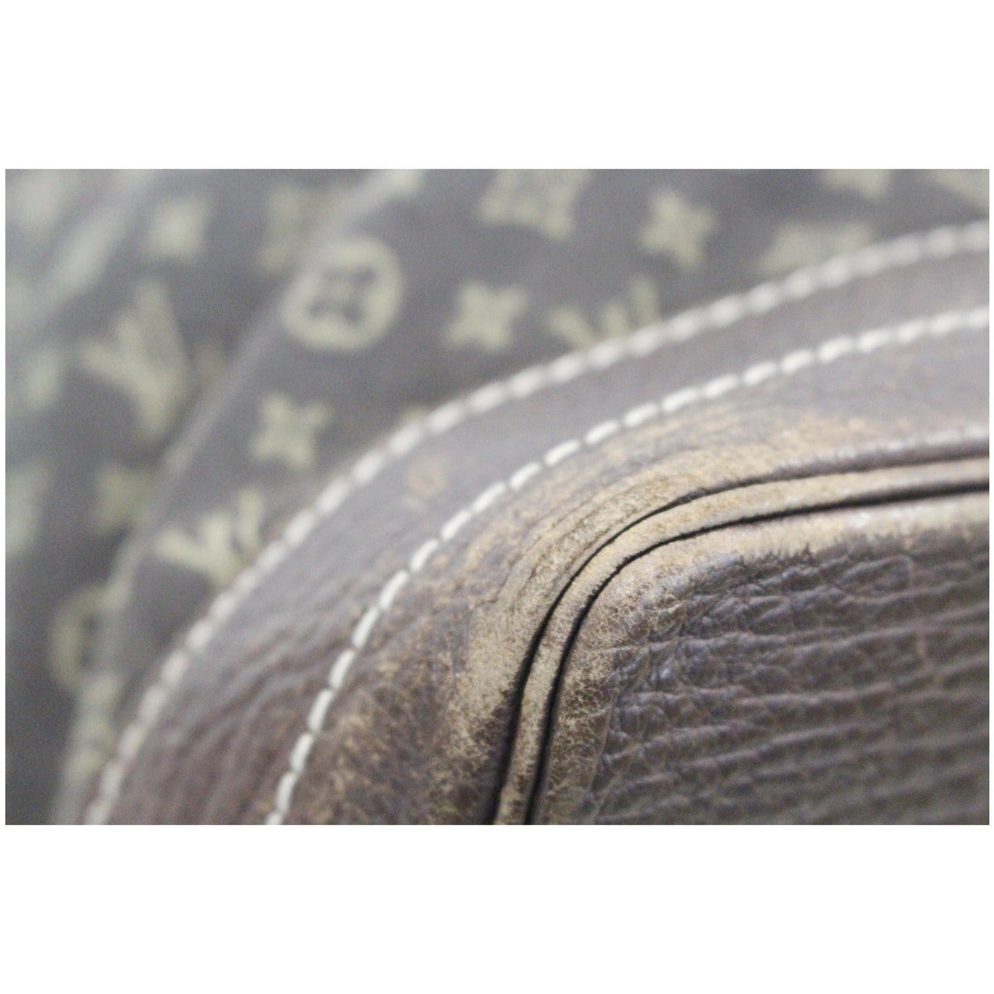 LOUIS VUITTON Large Noe Monogram Mini Lin Shoulder Bag Black