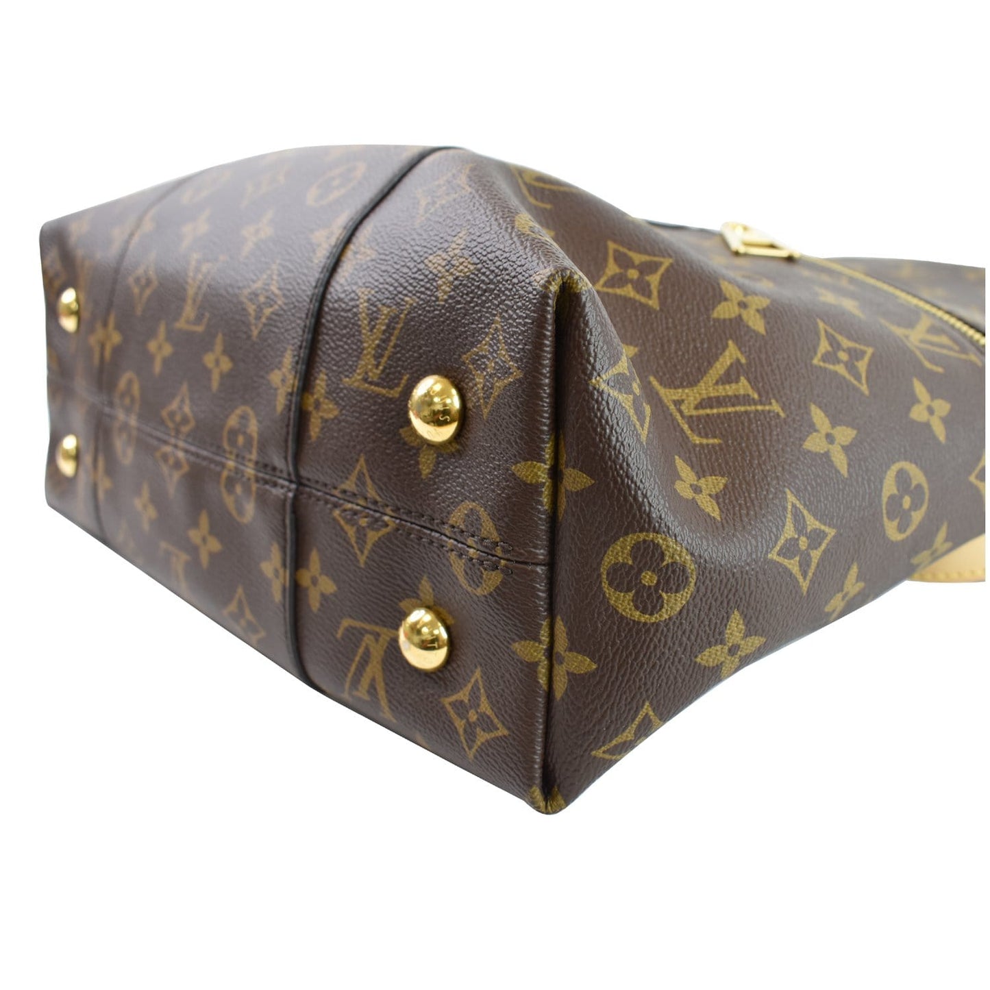 LOUIS VUITTON Melie Monogram Canvas Hobo Bag Brown