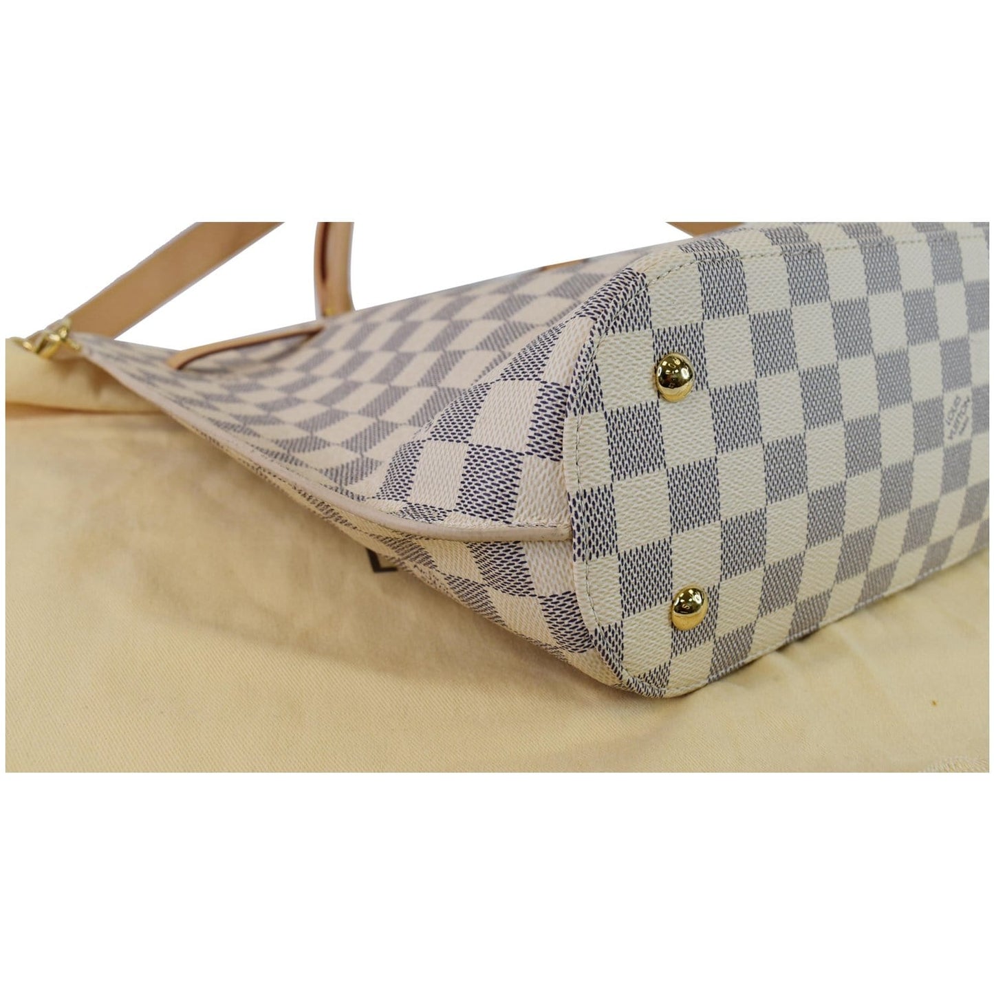 LOUIS VUITTON Girolata Damier Azur Shoulder Bag White