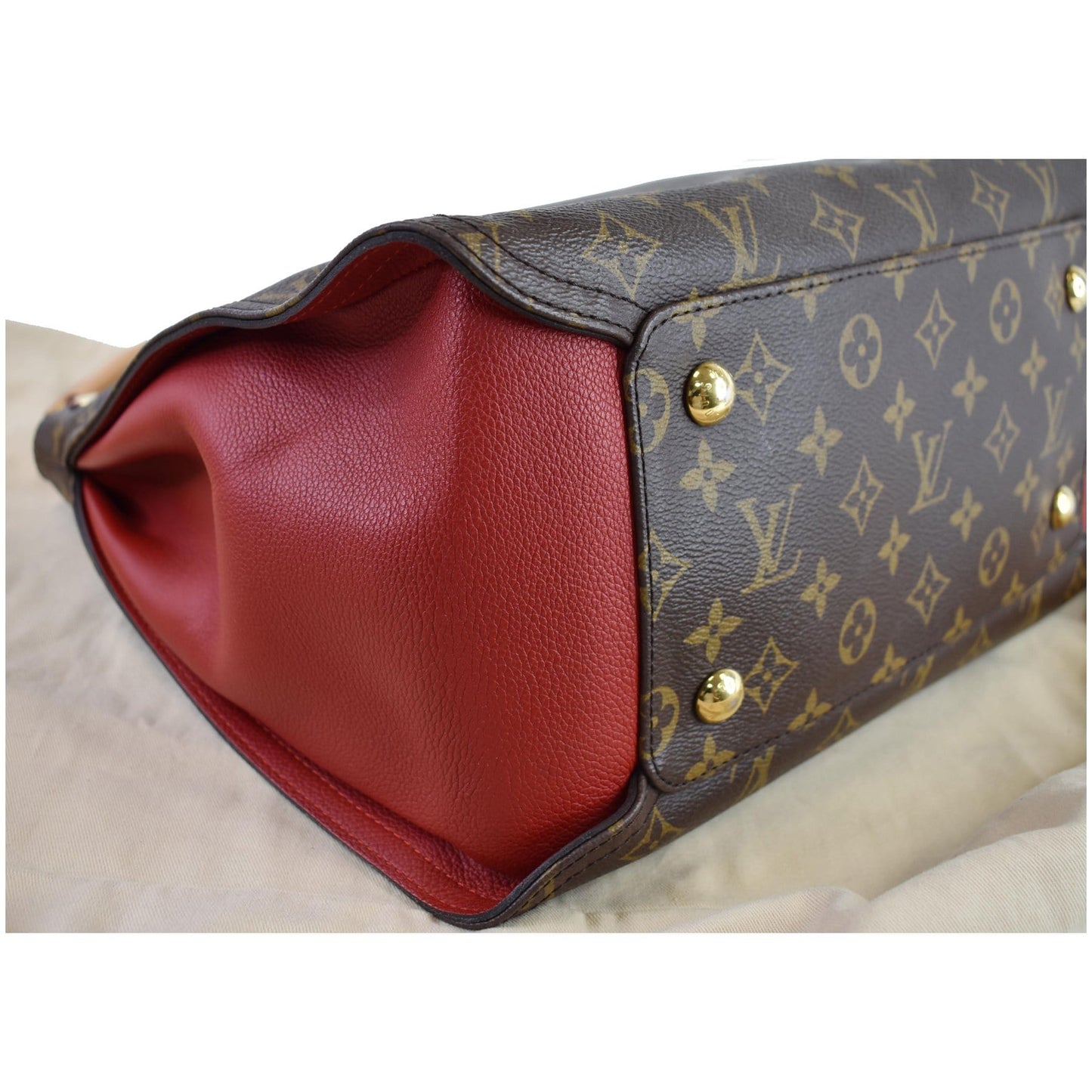 LOUIS VUITTON Gaia Monogram Canvas Shoulder Bag Brown