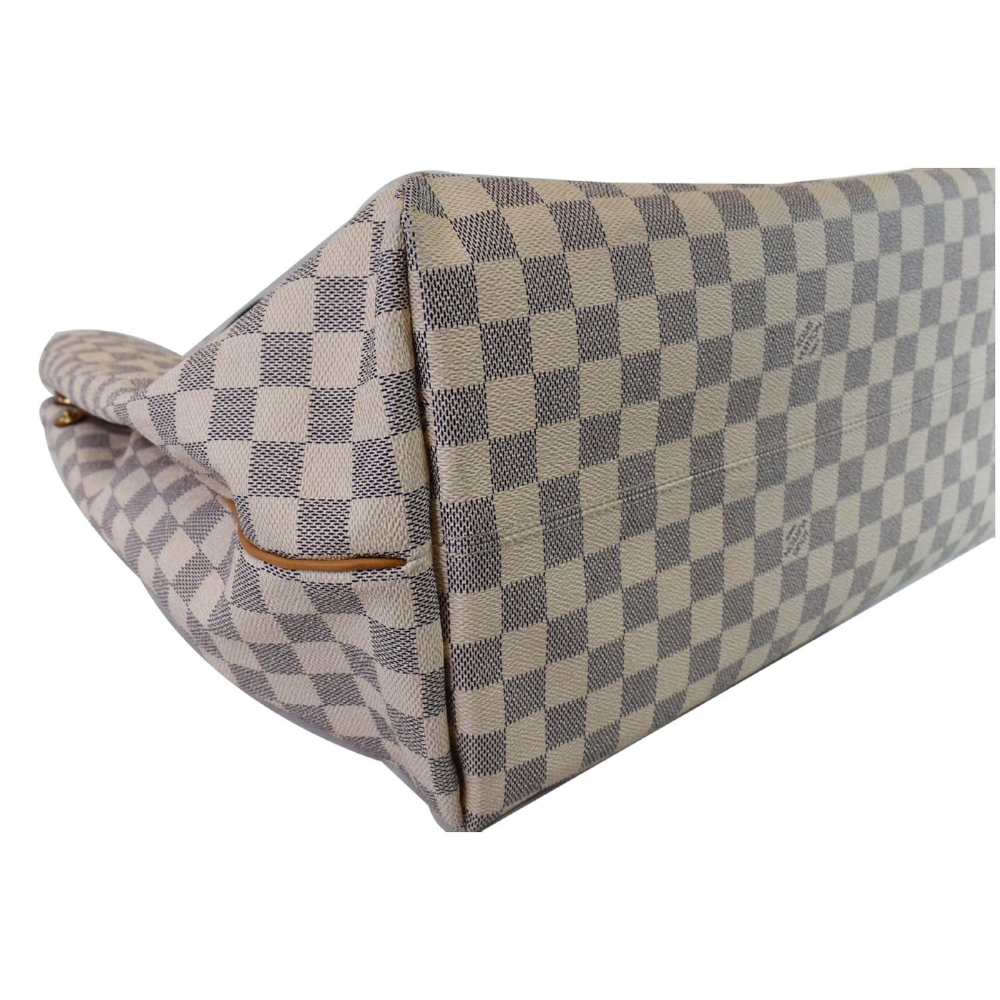 LOUIS VUITTON Beach Cabas GM Damier Azur Shoulder Bag White