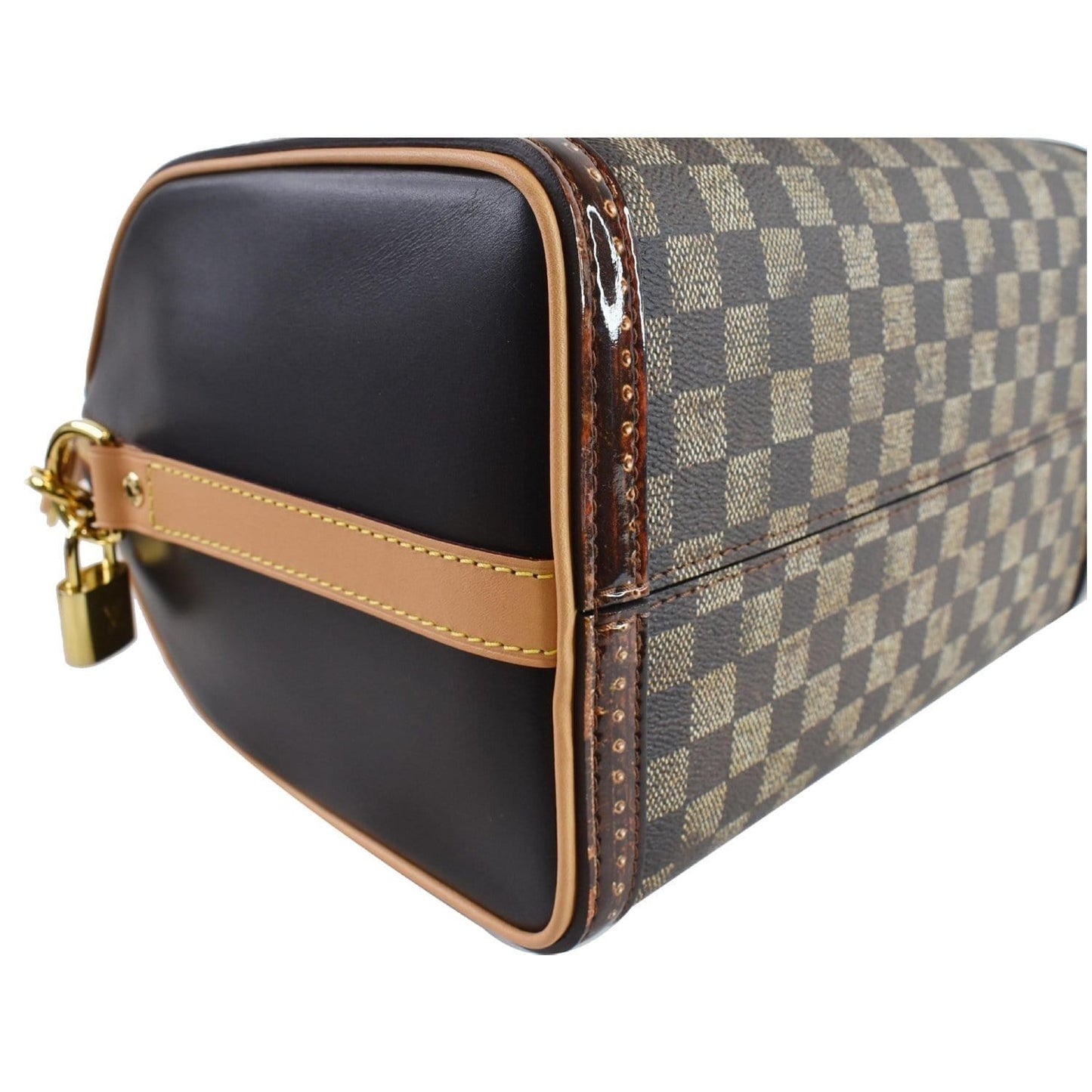 LOUIS VUITTON  Time Trunk Speedy 25 Bandouliere Damier Shoulder Bag Black