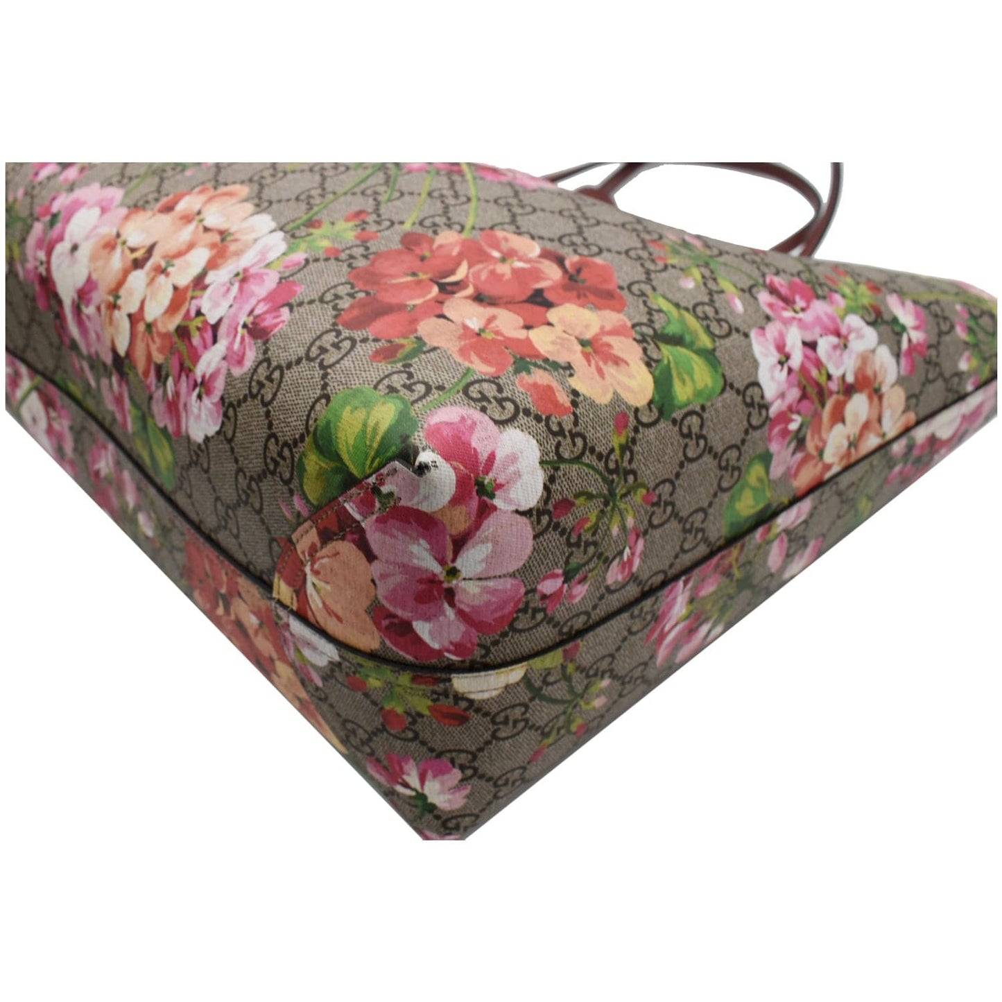 GUCCI Blooms Reversible Floral GG Canvas Tote Bag Multicolor 368571