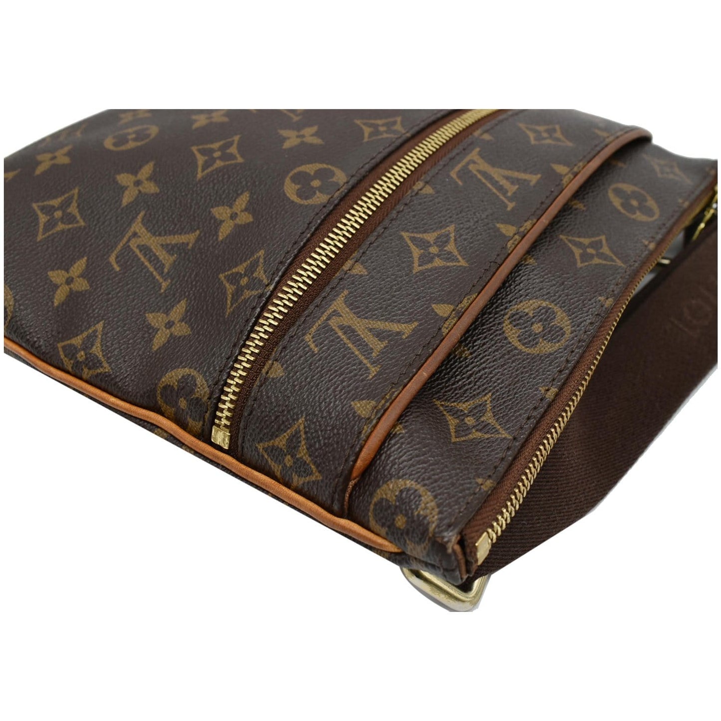 LOUIS VUITTON Pochette Valmy Monogram Canvas Crossbody Bag Brown