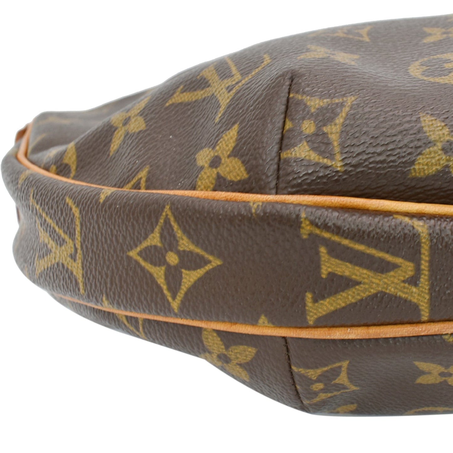 LOUIS VUITTON Croissant MM Monogram Canvas Hobo Bag Brown