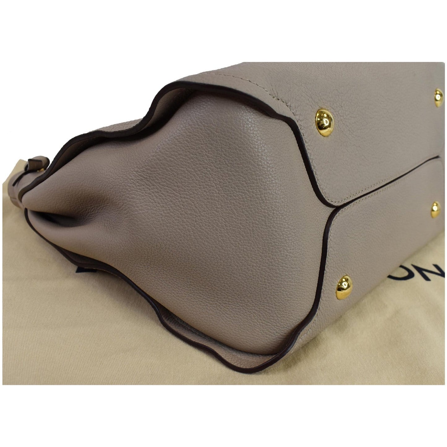 LOUIS VUITTON Tournon Taurillon Leather Hobo Bag Galet
