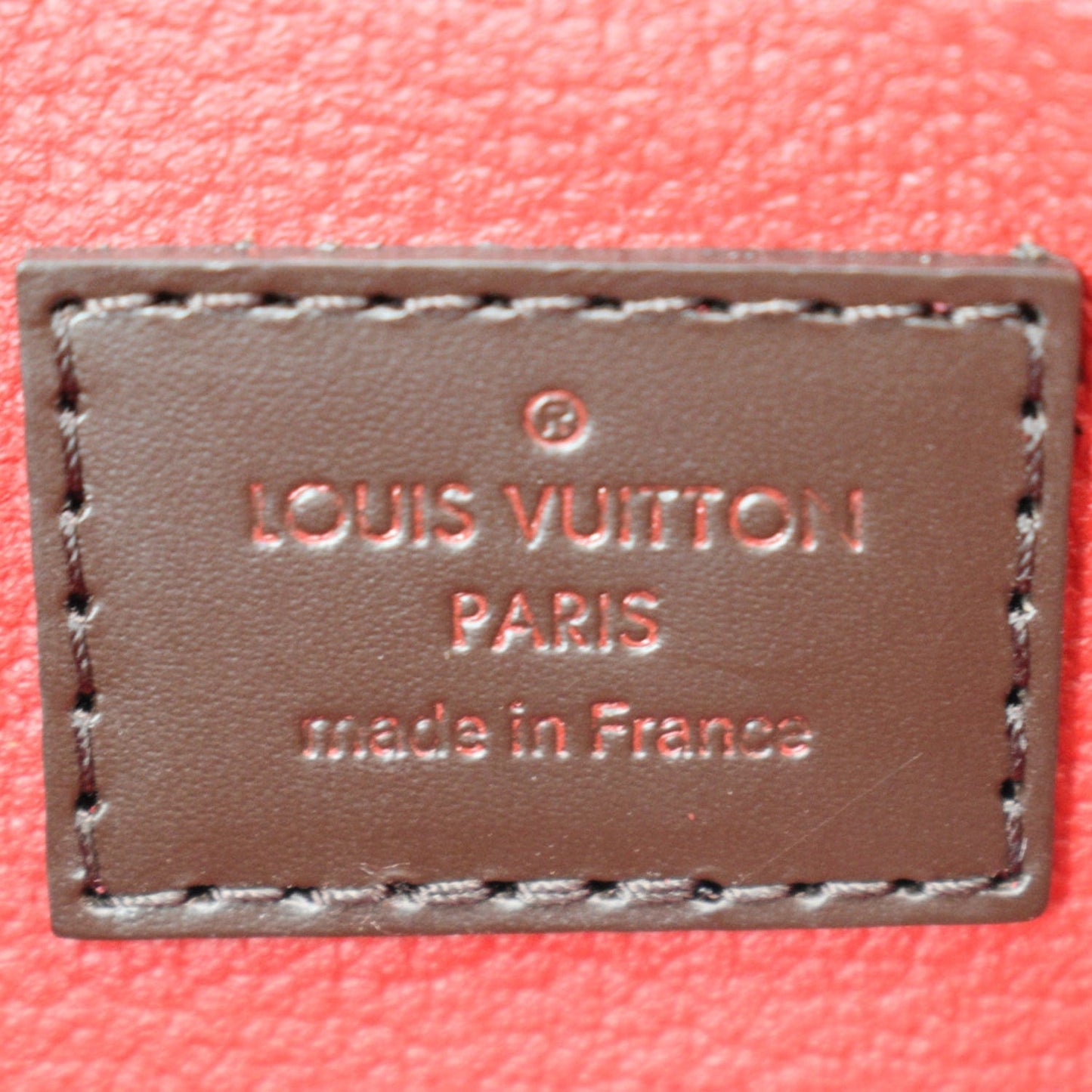 LOUIS VUITTON Damier Ebene Cosmetic Pouch Brown