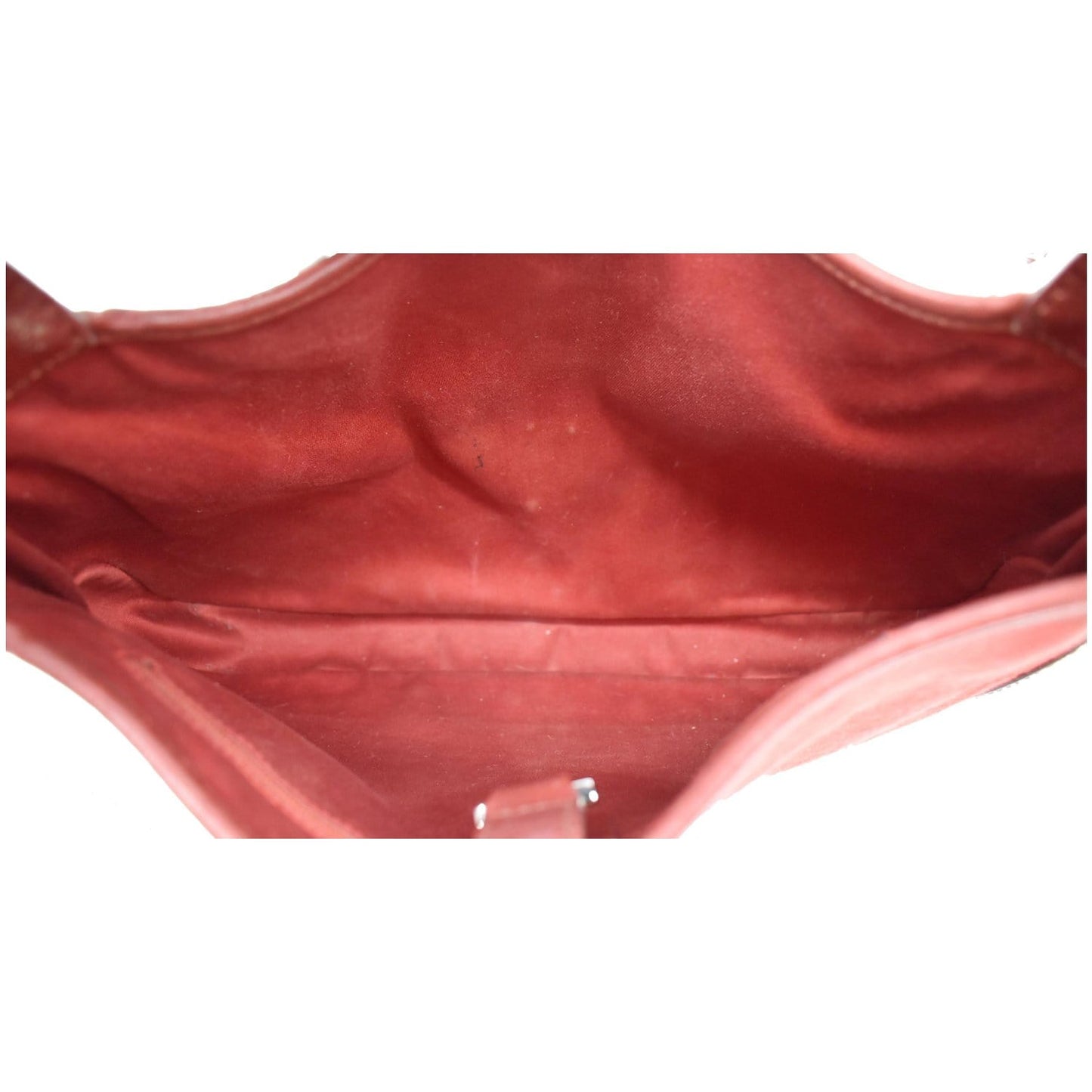 GUCCI Jackie Vintage GG Canvas Leather Hobo Bag Red 00963