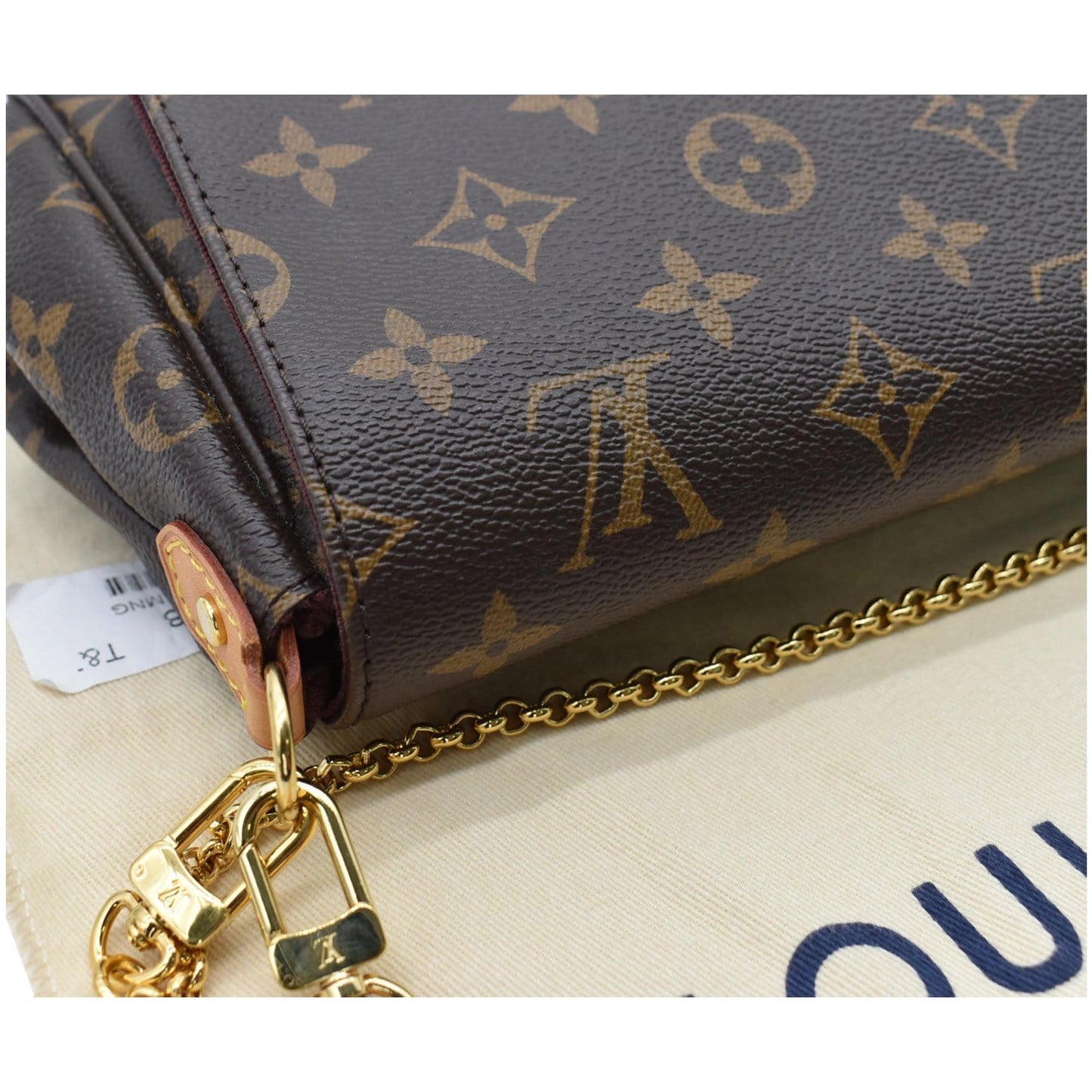LOUIS VUITTON Favorite MM Monogram Canvas Crossbody Bag Brown