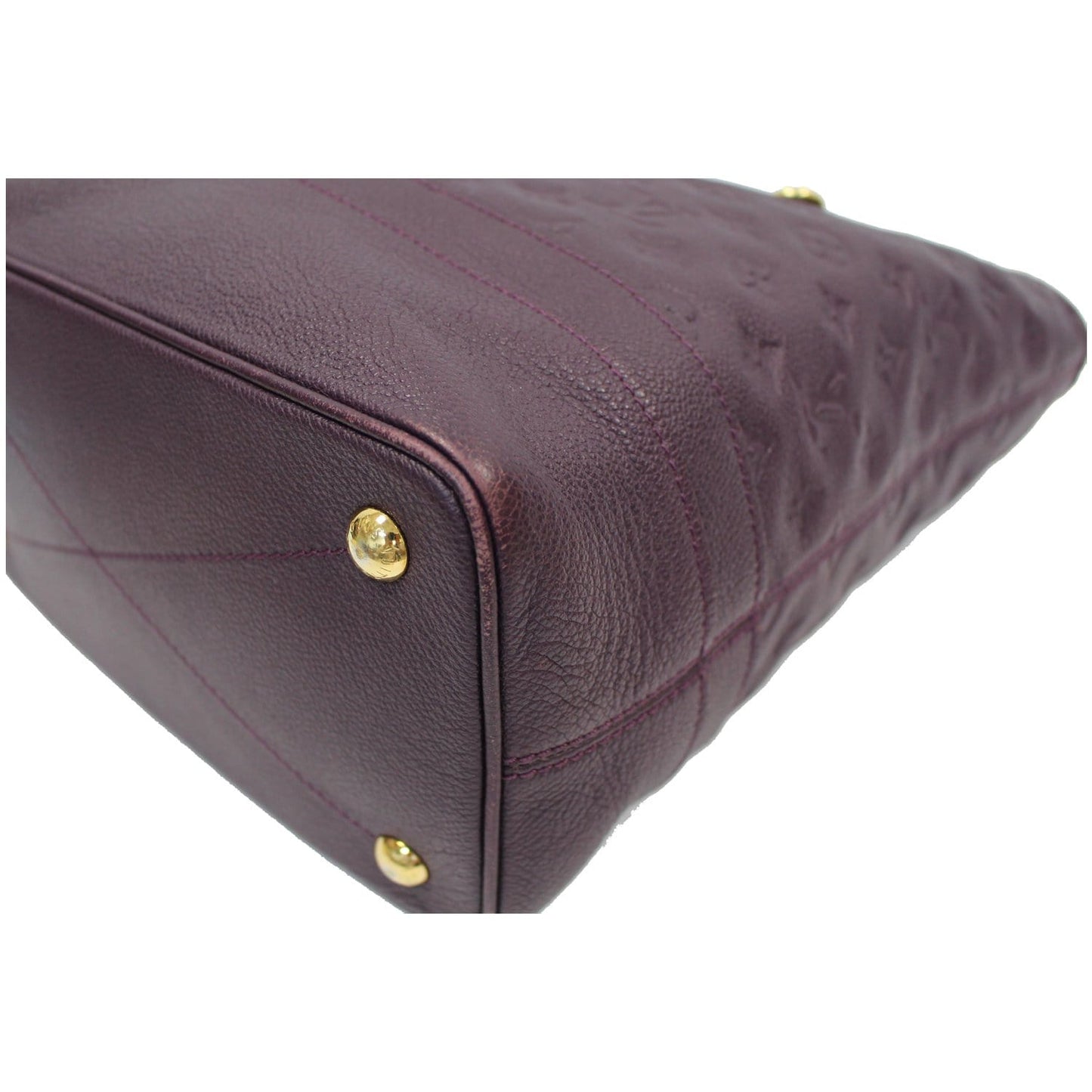 LOUIS VUITTON Citadine PM Monogram Empreinte Leather Shoulder Bag Plum